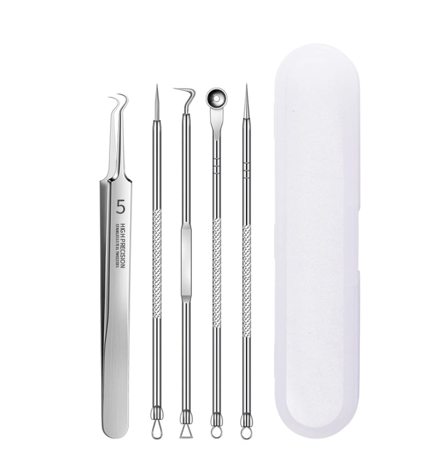 YOXIER Blackhead Needle Kit Acne Blackhead Needle Set Smooth Texture compatible with Women Silver H 1 count (Pack of 1) Silver