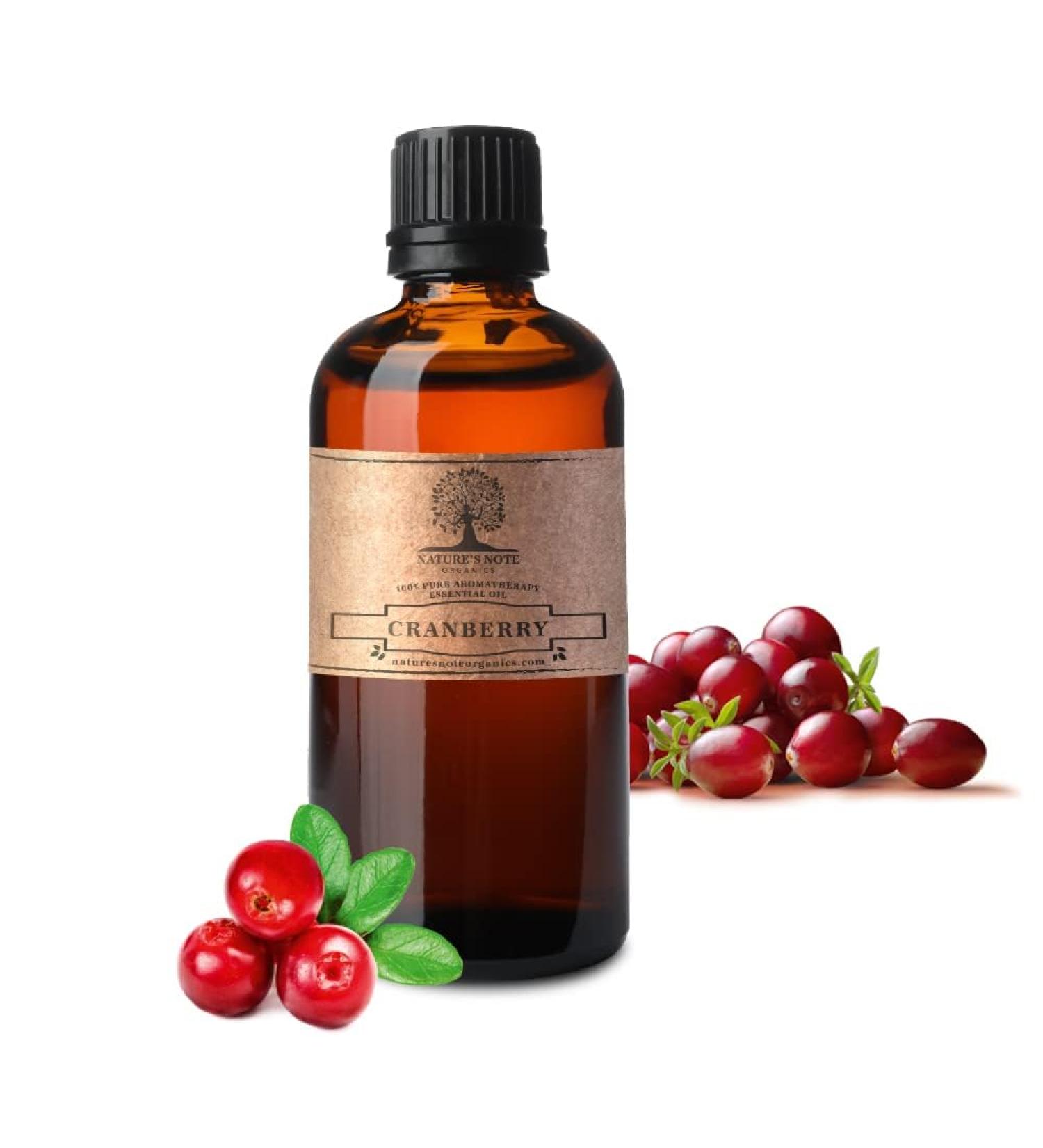 Cranberry Essential Oil - 100% Pure Aromatherapy Grade Essential Oil by Nature's Note Organics - 0.3 Fl Oz 1 Fl Oz (Pack of 1) - Buy Online on GoSupps.com