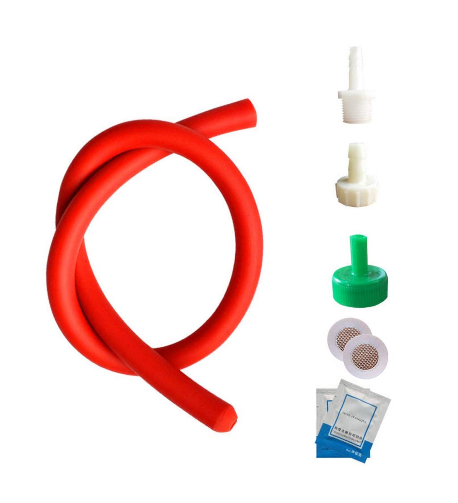 Vailang Soft Silicone Anal Washing Hose Cleaner Kit - Red | Gentle Bidet Shower for Women - Buy Online on GoSupps.com
