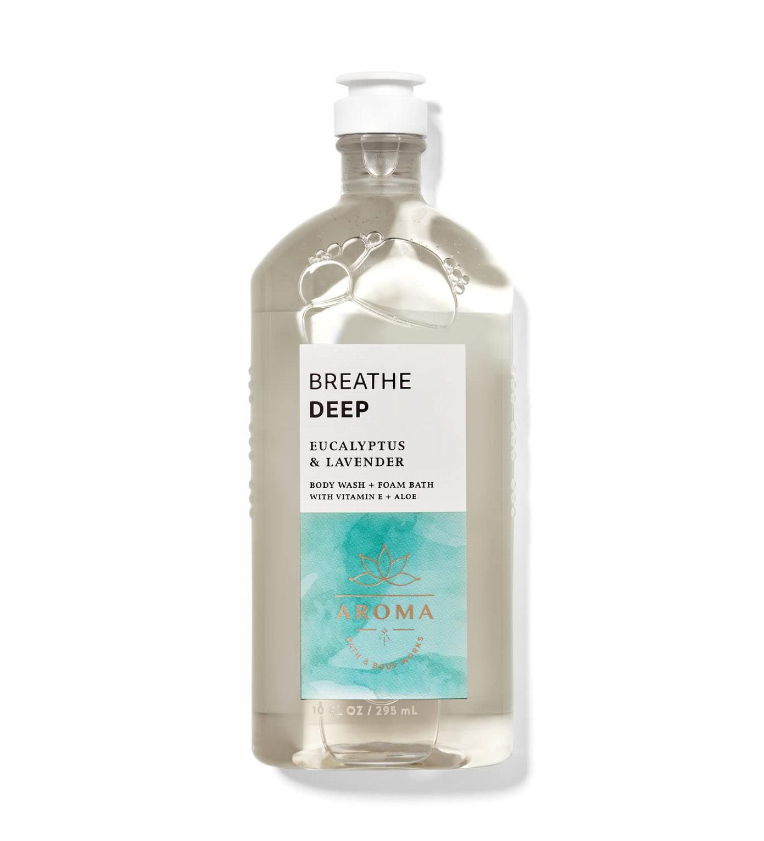 Breathe Deep Eucalyptus & Lavender Body Wash + Foam Bath 10 fl oz / 295 mL