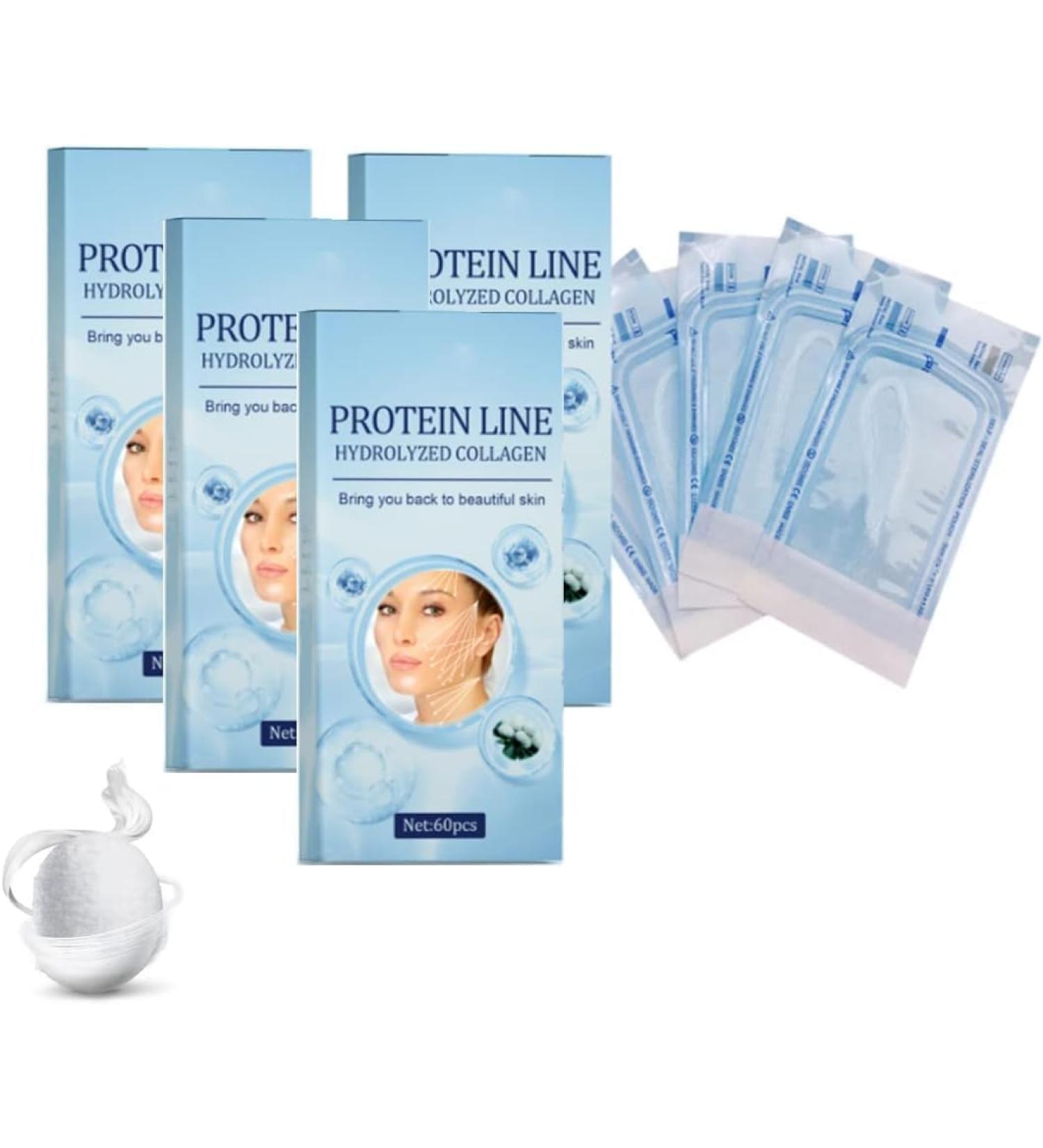 WZDYN Protein Line Hydrolyzed Collagen | Korean Soluble Protein Thread | Soluble Protein Thread Lifting Instant Face Protein Thread | Absorbable Collagen Thread for Face Lift | Reduce Fine Lines Wrinkle Firming Skin (4box/240pcs) - Buy Online on GoSupps.com