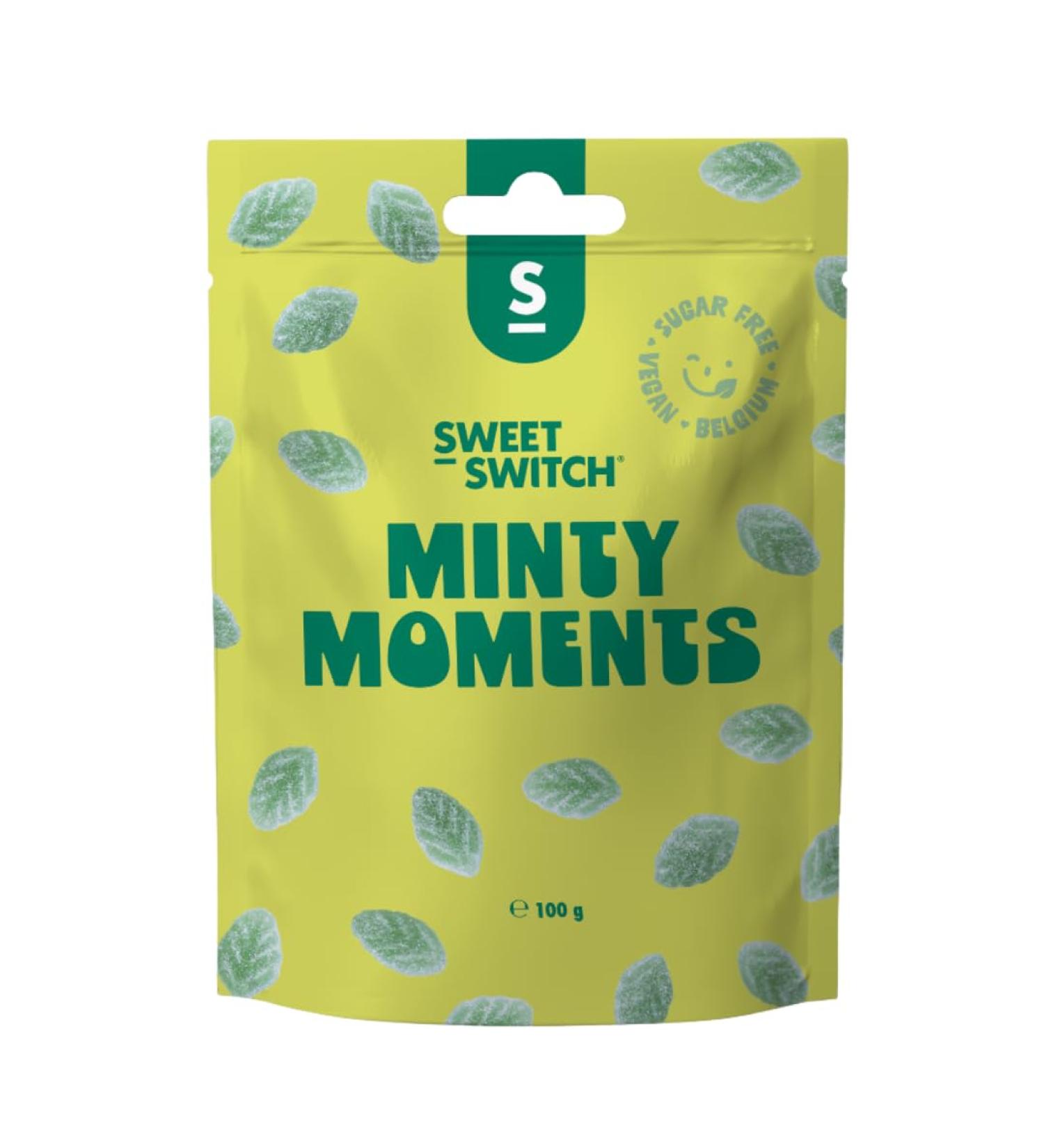 Sweet Switch SWEET-SWITCH - Minty Moments 12 x 100g - Sweets - Sugar-free - Gluten-free - Vegan