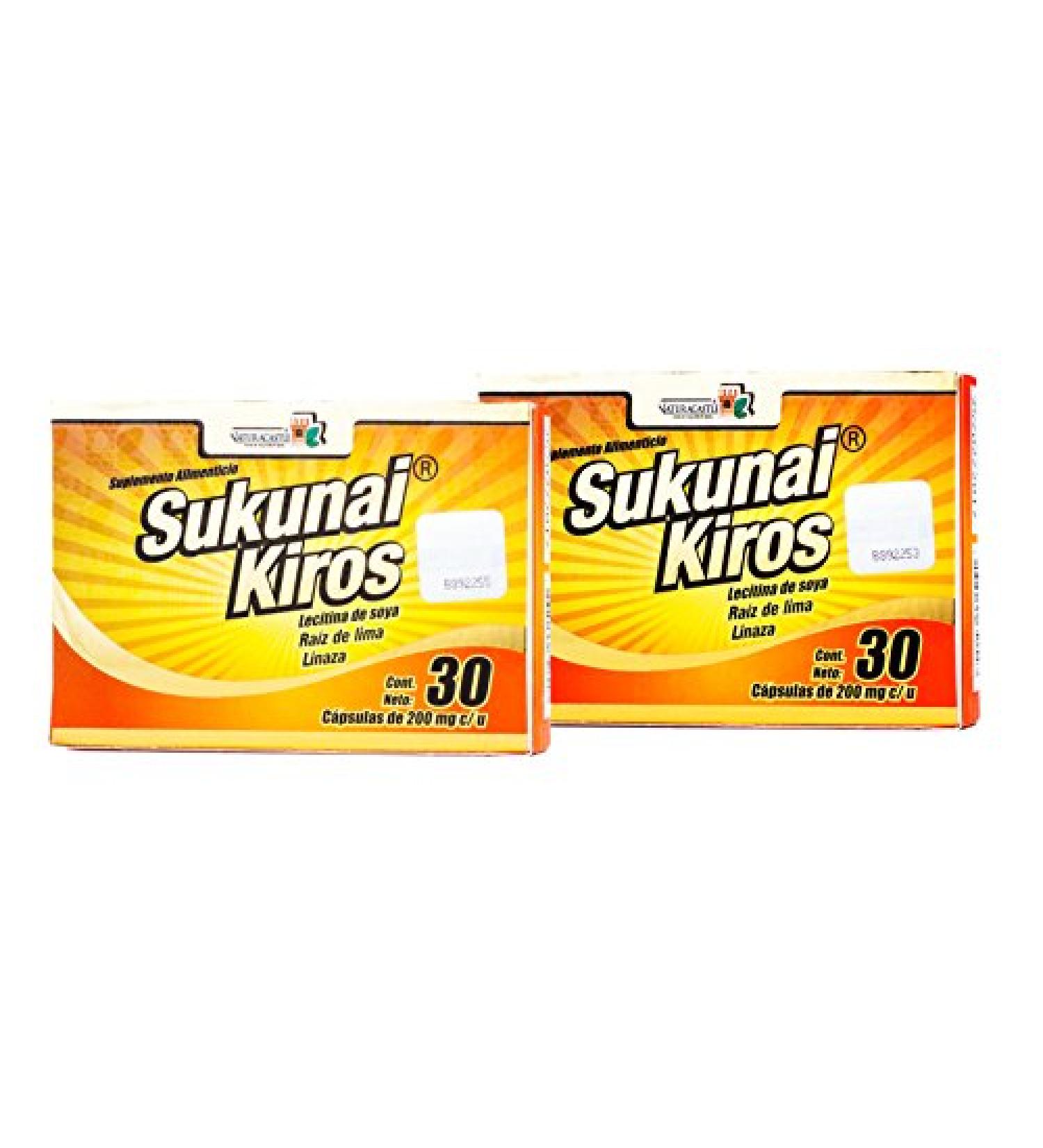 Sukunai Kiros 2 Pack 60 Capsules for Weight Loss 100 % Natural
