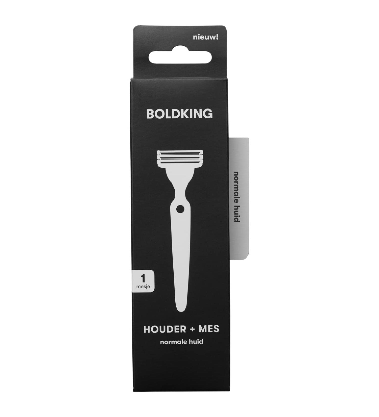 BOLDKING RAZOR FOR MEN | blade for normal skin | flexible with 3-layer razor blades | safety for beard head shoulders back intimate shaving | wet razor with suction cup holder - Buy Online on GoSupps.com