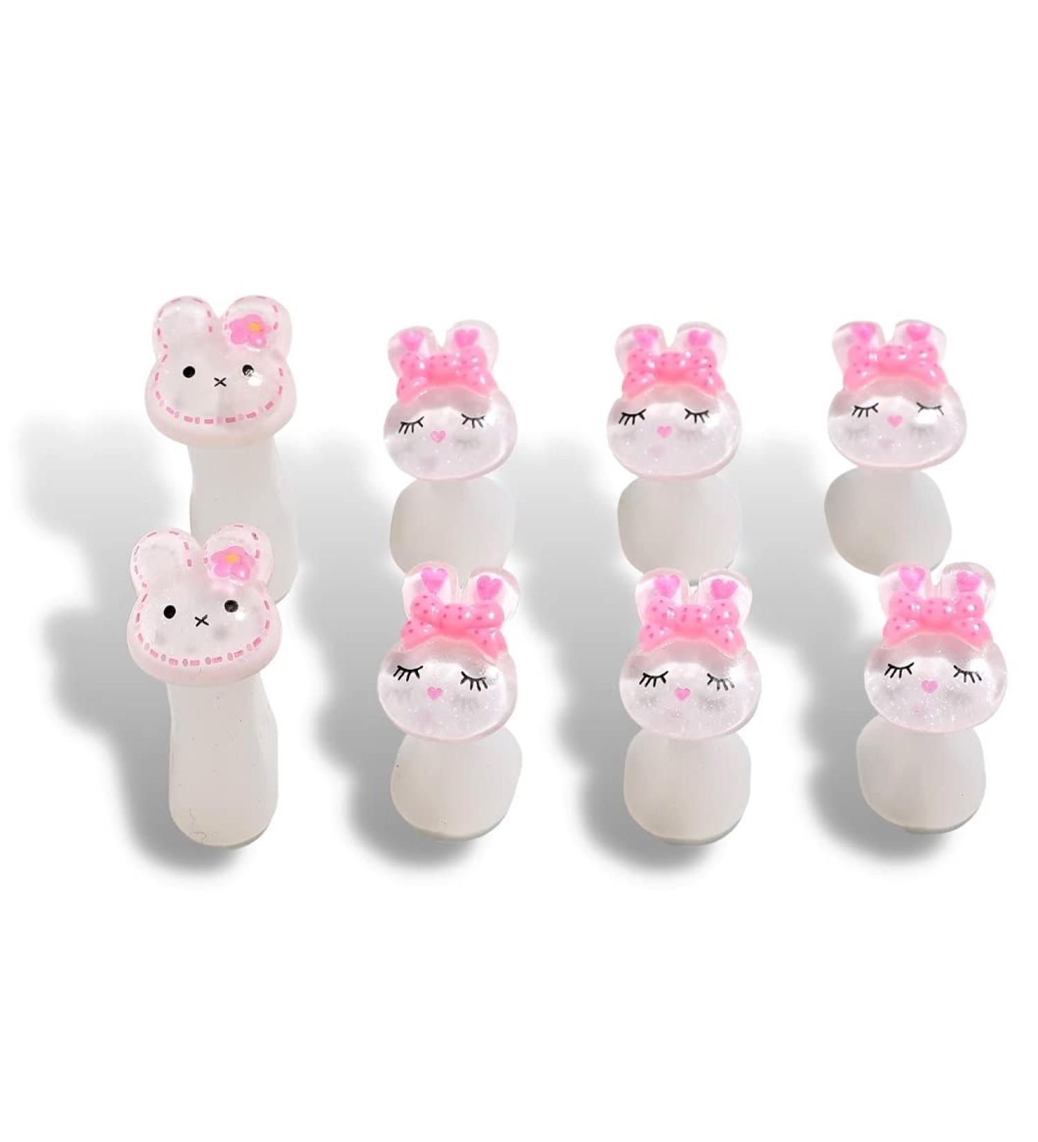  ME BY M 8pcs Bunny Silicone Toe Separators for Pedicures Nail Polish Foot Toe Spacers Nail Art - Buy Online on GoSupps.com