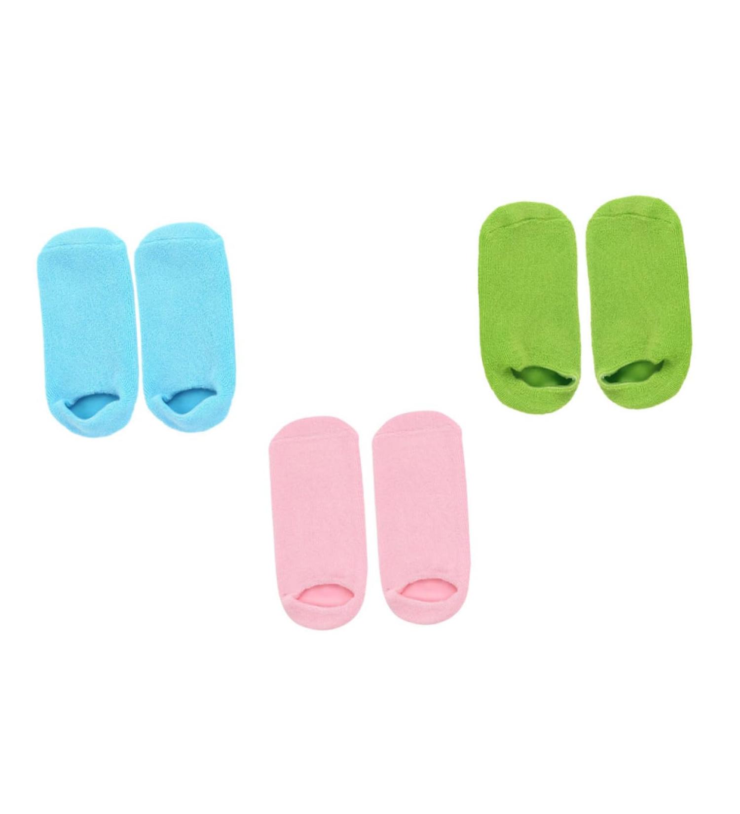 Healeved 3 Pairs Foot Moisturizing Socks Overnight Spa Socks Hydrating Lotion Socks Moisturizing Foot Sock Beauty Salon Foot Caring Socks Foot Socks Warm Socks Dry Foot Mask Keep Warm Gel - Buy Online on GoSupps.com