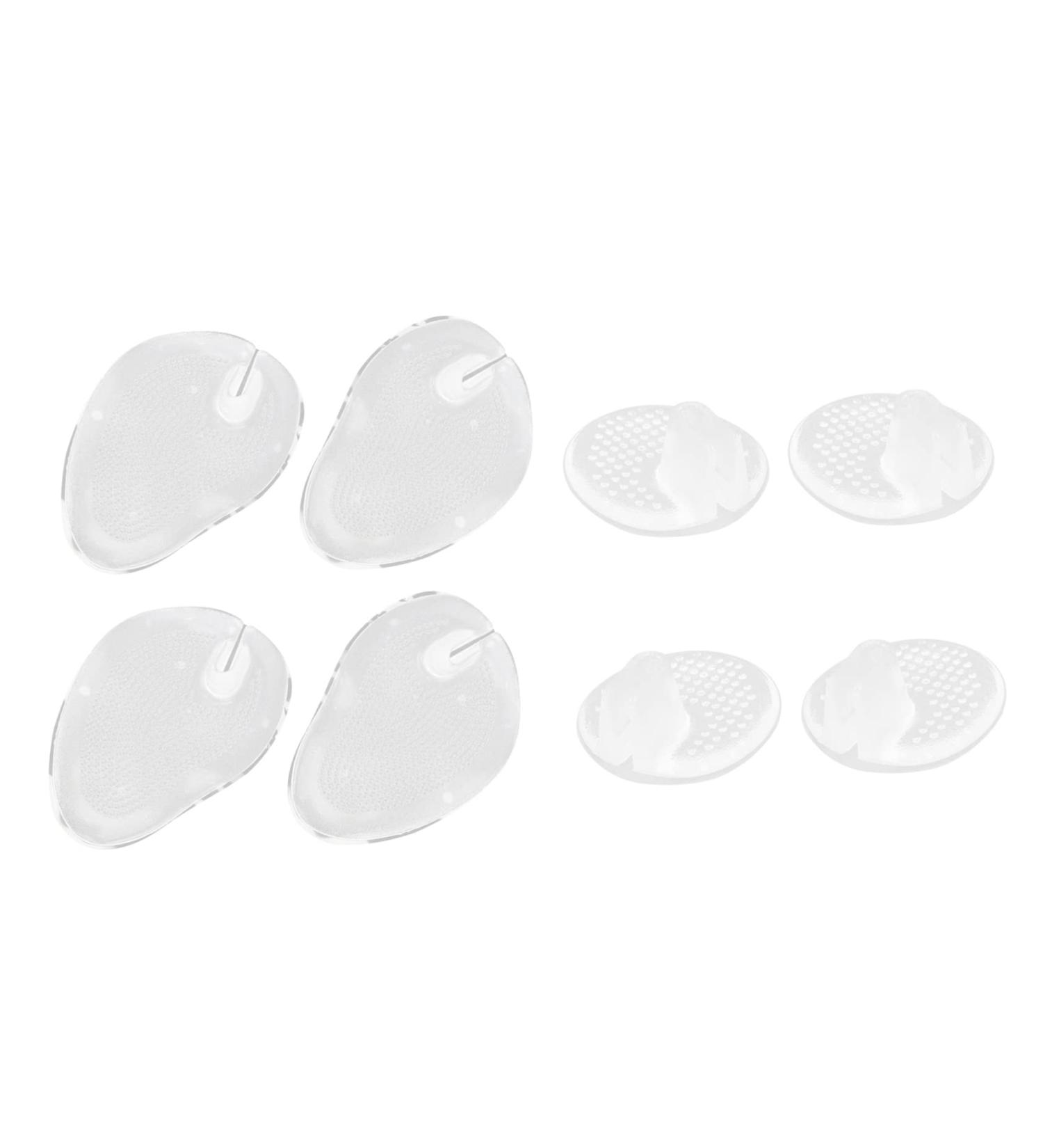 FOMIYES Gel Toe Pad Inserts - 4 Pairs of Metatarsal Cushions for Thong Sandals | Forefoot Comfort & Clear Cushioning - Buy Online on GoSupps.com