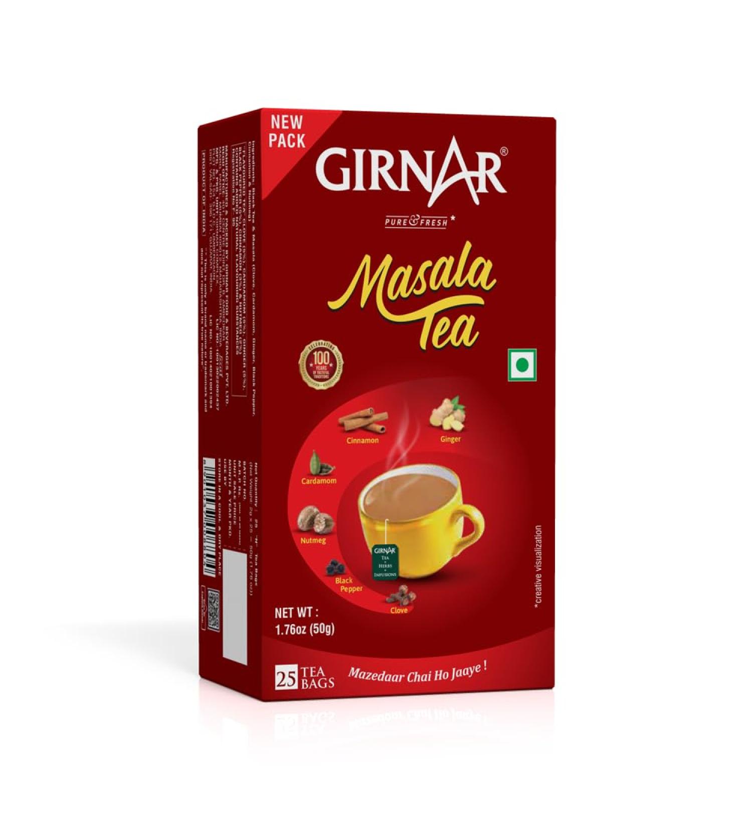 Girnar kesari masala th (25 sachets de th ) - Buy Online on GoSupps.com