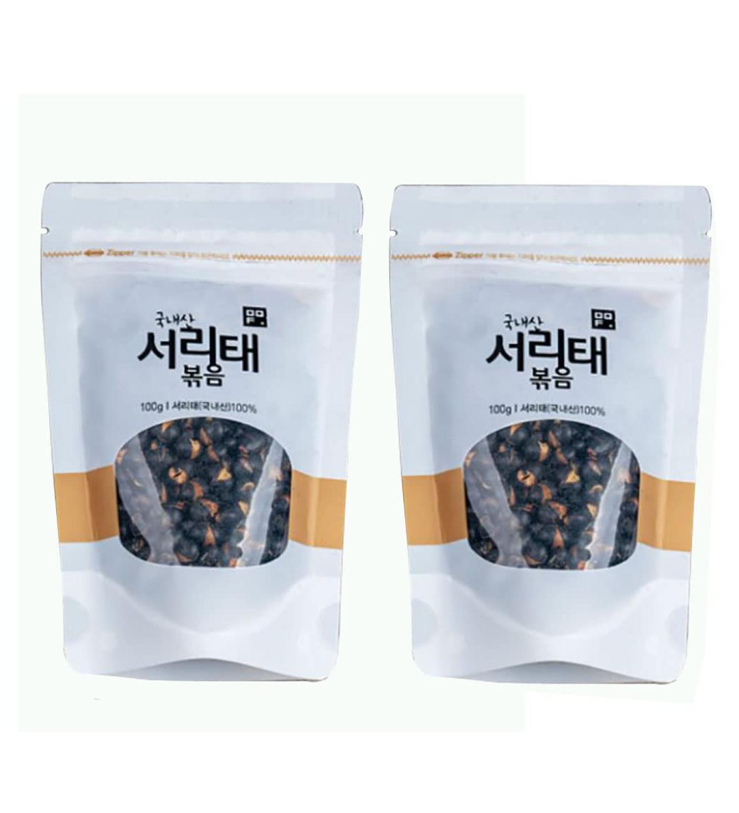 DDF Roasted Black and White Beans 100g (Black) - 2 Pack | Made in Korea - Buy Online on GoSupps.com