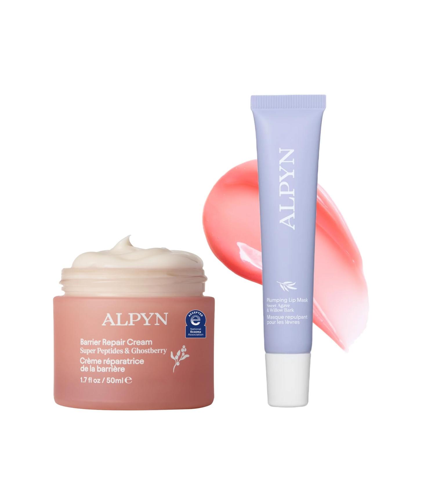 Alpyn Plump Perfectors Limited Edition Set: 1.7 Fl Oz Barrier Cream +0.5 oz Plumping Lip Mask - Buy Online on GoSupps.com