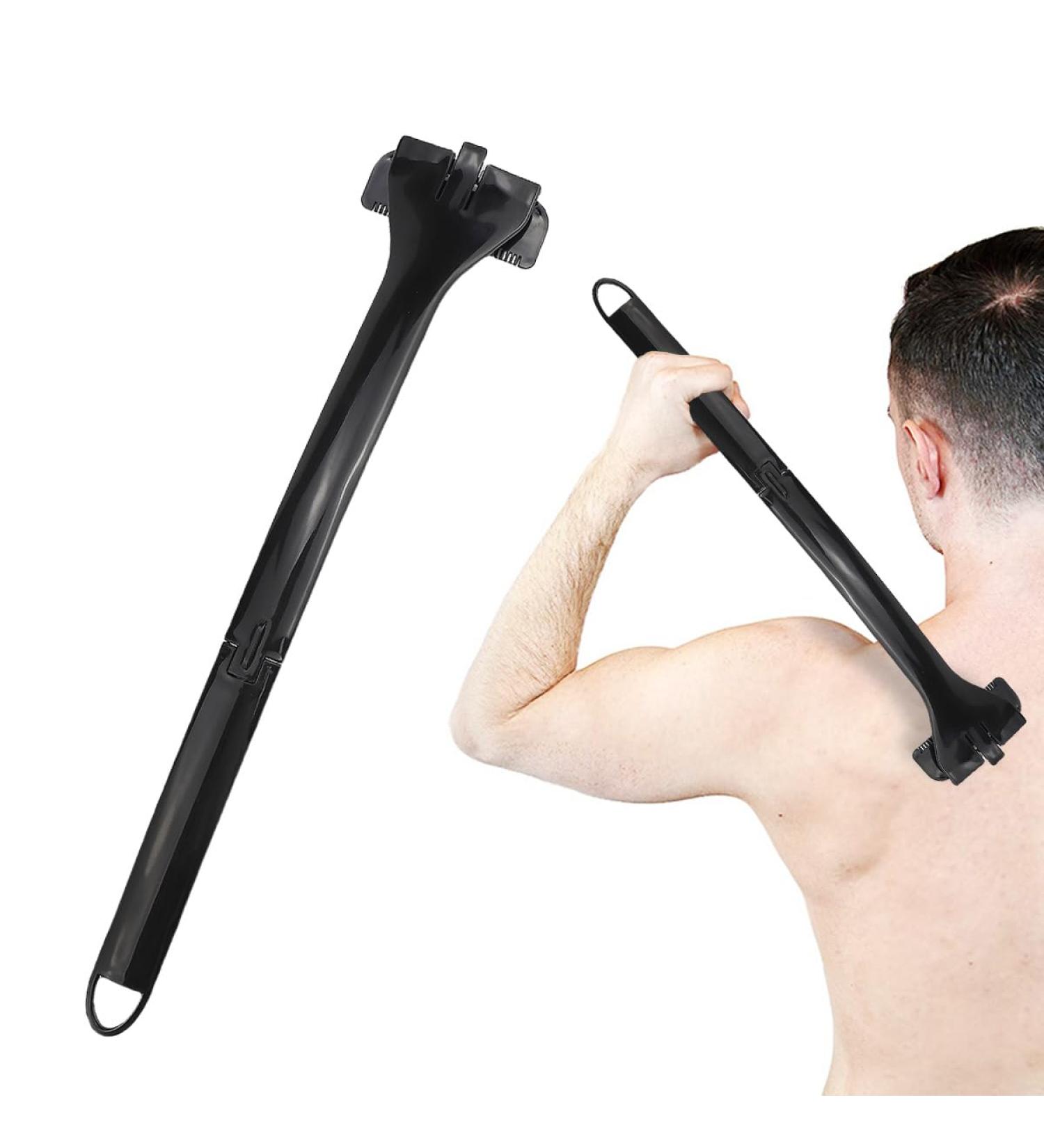 Buy Long Handle Back Trimmer - Foldable Manual Back Hair Shaver for Men | International Shipping Available - Buy Online on GoSupps.com