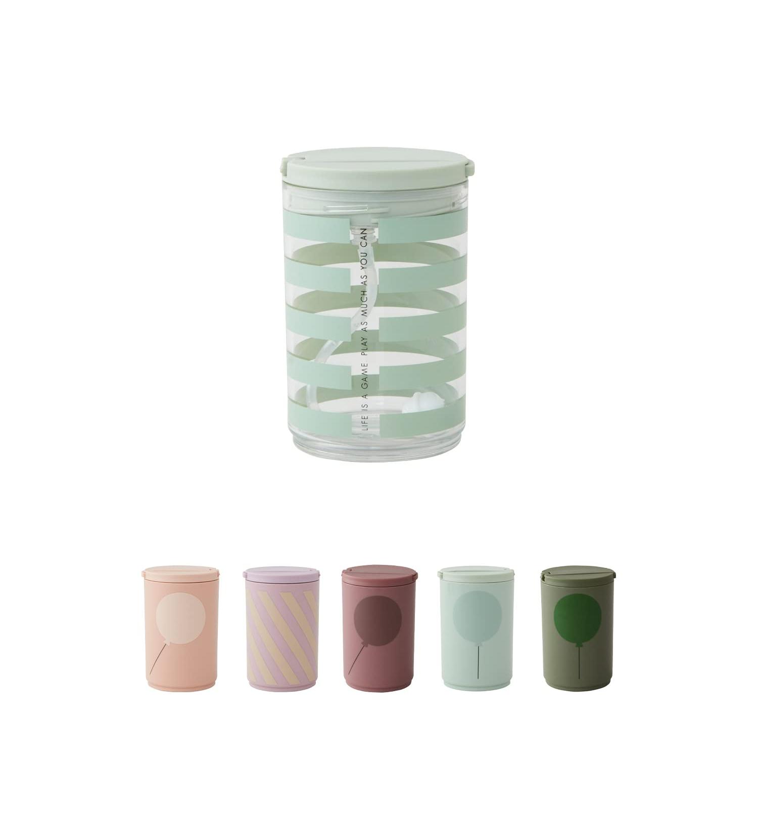 Design Letters Baby and Kids LIFE Leak-proof Straw Cup Green Stripe (330 ml) | Training Sippy Cup for Toddlers & Babies | Weaning Cup for Milk, Water, Juice | BPA and BPS-Free - Buy Online on GoSupps.com