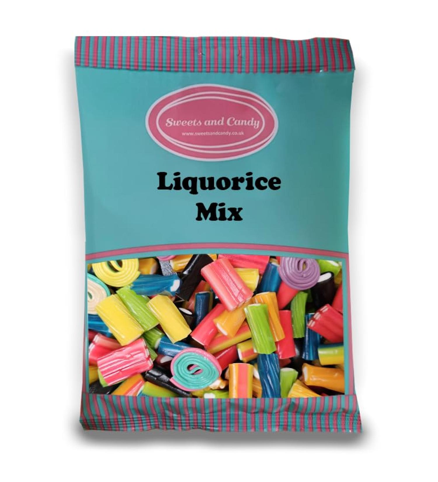 Pick and Mix Share Size Bags - 100s of Retro Pick and Mix Sweets - Sweets and Candy (Liquorice Mix 1kg)