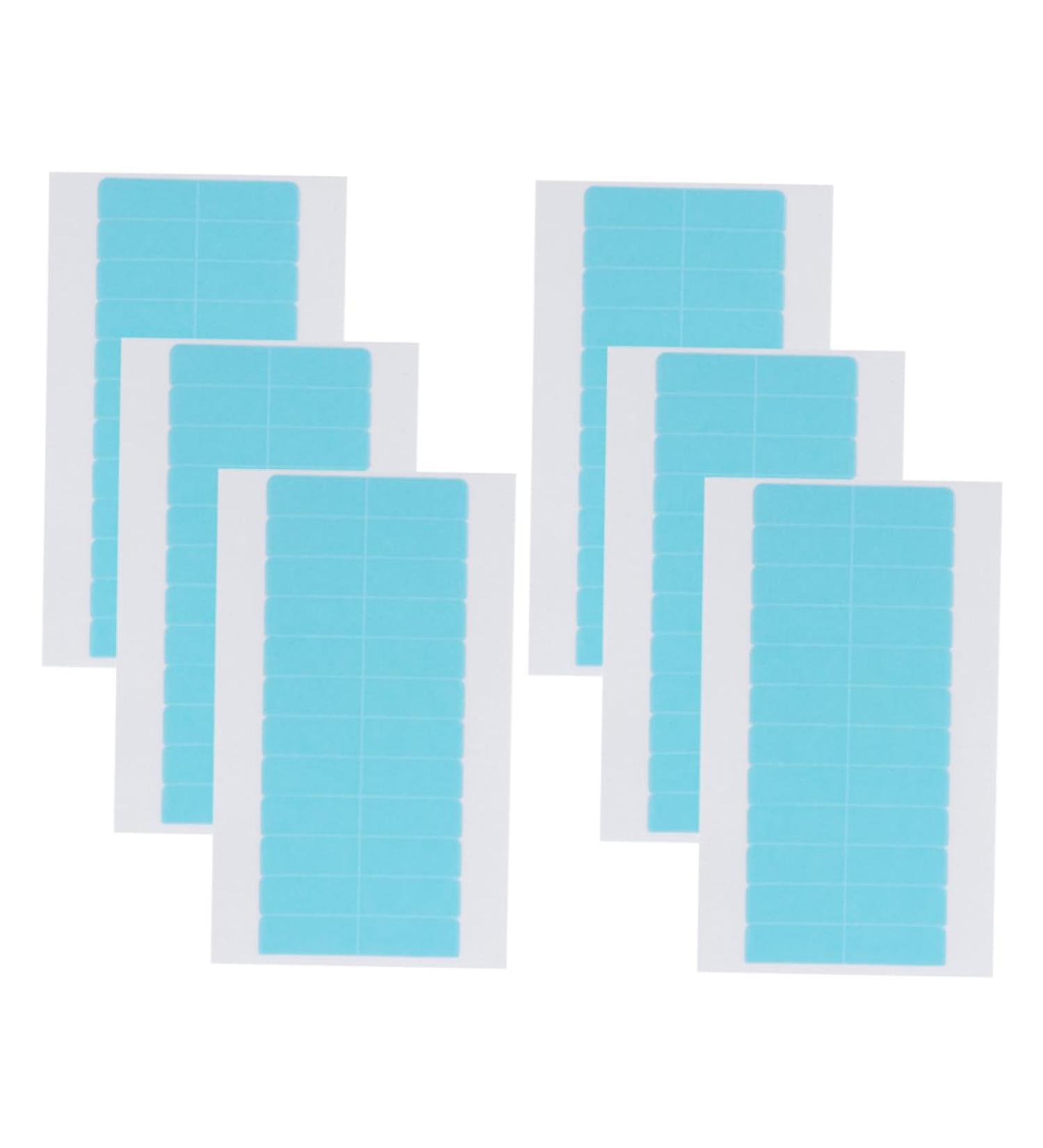 Angoily 6 Sheets double sided sticker double sided tape Adhesive strip Accessories wig adhesive tape patch hair extensions supplies pu water proof film Reissue block - Buy Online on GoSupps.com