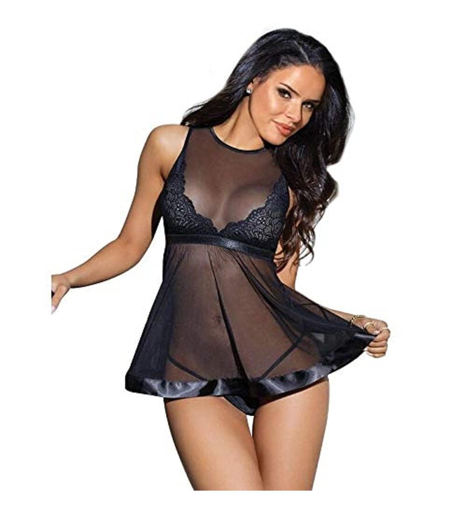 QUEEN LINGERIE Babydoll a thong 100 g