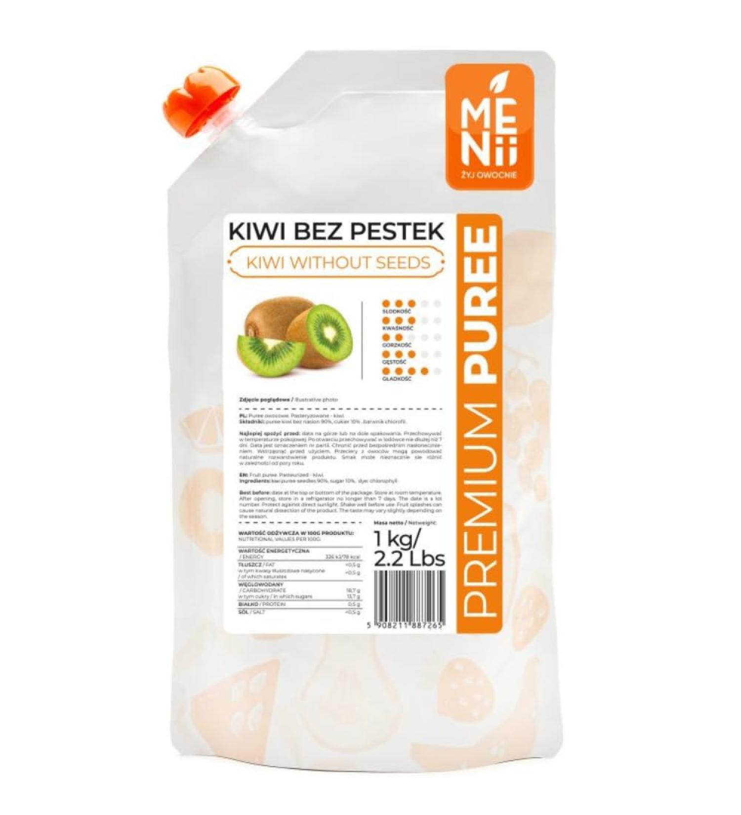  PremiumPuree Premium kiwi puree drinks cakes desserts ice cream gourmet foods fruit kiwi powder smoothies exotic fruits - Buy Online on GoSupps.com