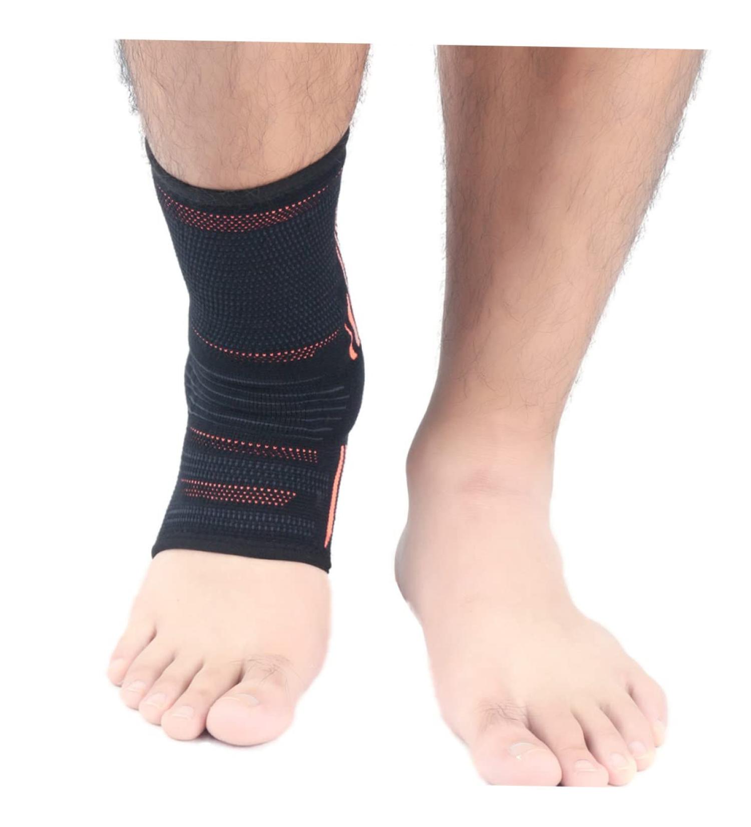 Mobestech Silicone Ankle Brace - Ankle Support for Sprained Ankles - Black 24x12cm | International Shipping Available - Buy Online on GoSupps.com