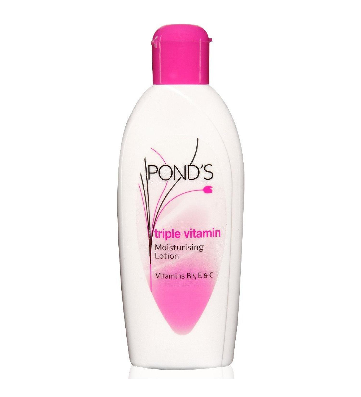 Pond's Triple Vitamin Moisturising Lotion with Vitamins B3  E and C - 100ml