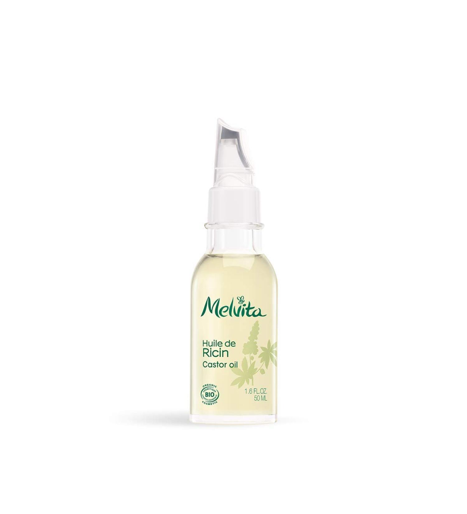 Melvita Organic Castor Oil 50ml - 100% Natural Nail Cuticle Eyelash & Hair Care - Organic Certified - Buy Online on GoSupps.com