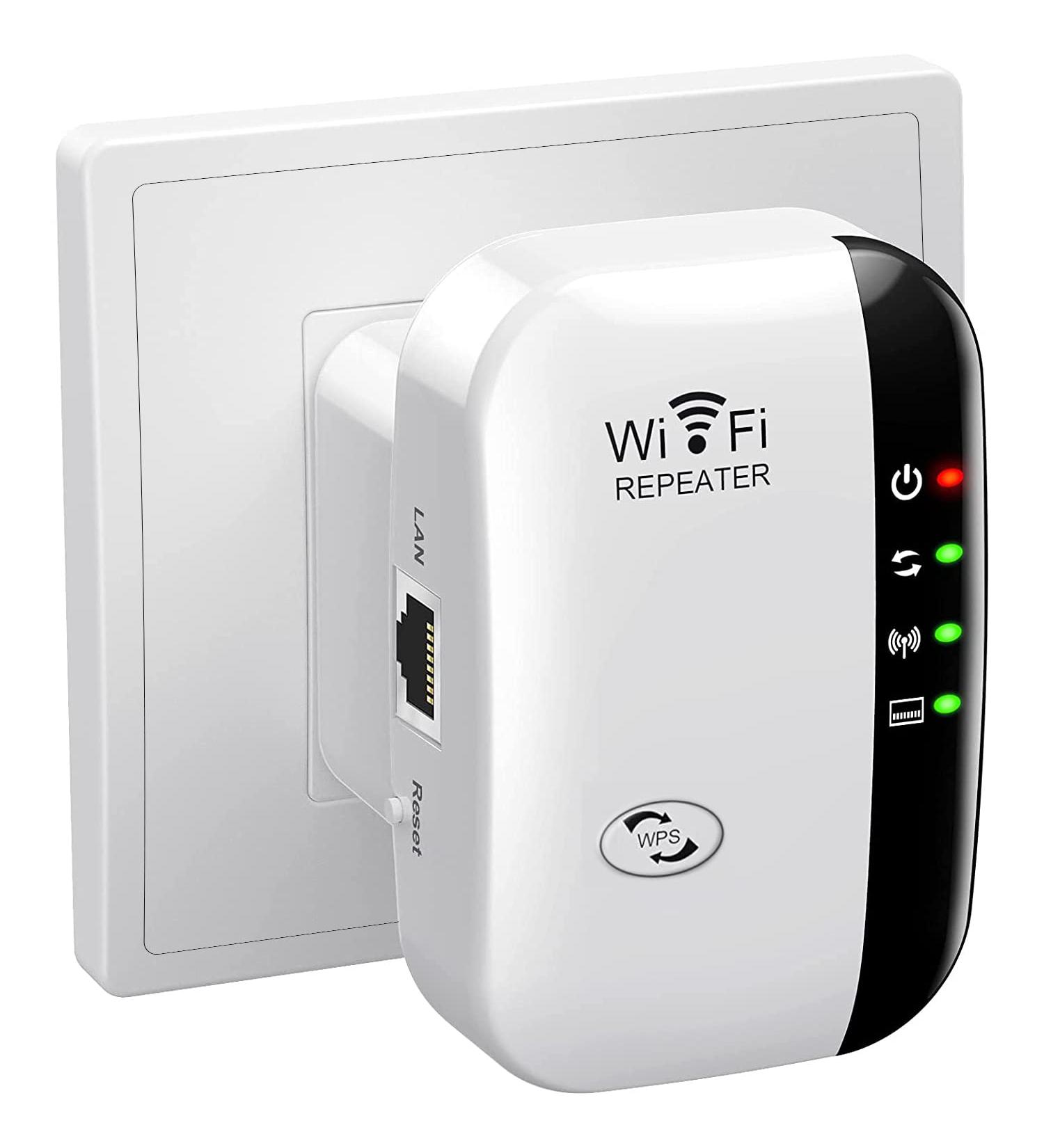 WiFi Extender Signal Booster up to 3000sq.ft | 28 Devices | Repeater with Ethernet Port | Access Point | Alexa Compatible - Buy Online on GoSupps.com