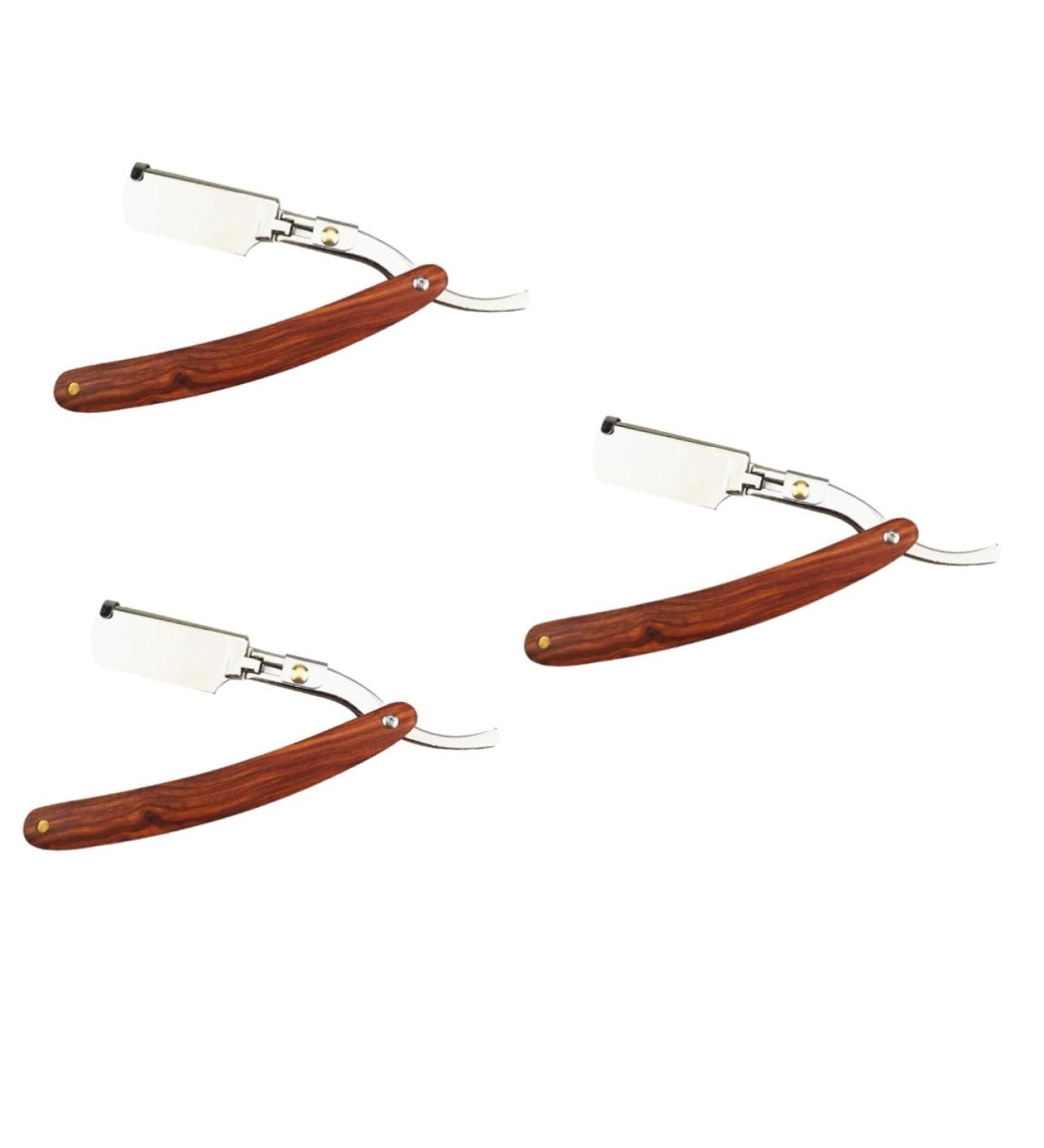 Buy Angoily 3pcs Safe Razor Set - Mahogany & Bamboo for a Smooth Shave | International Shipping Available - Buy Online on GoSupps.com