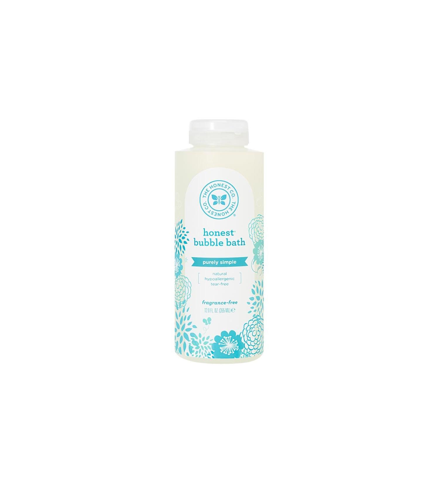 The Honest Company Purely Simple Bubble Bath, Fragrance Free, 12 Fluid Ounce