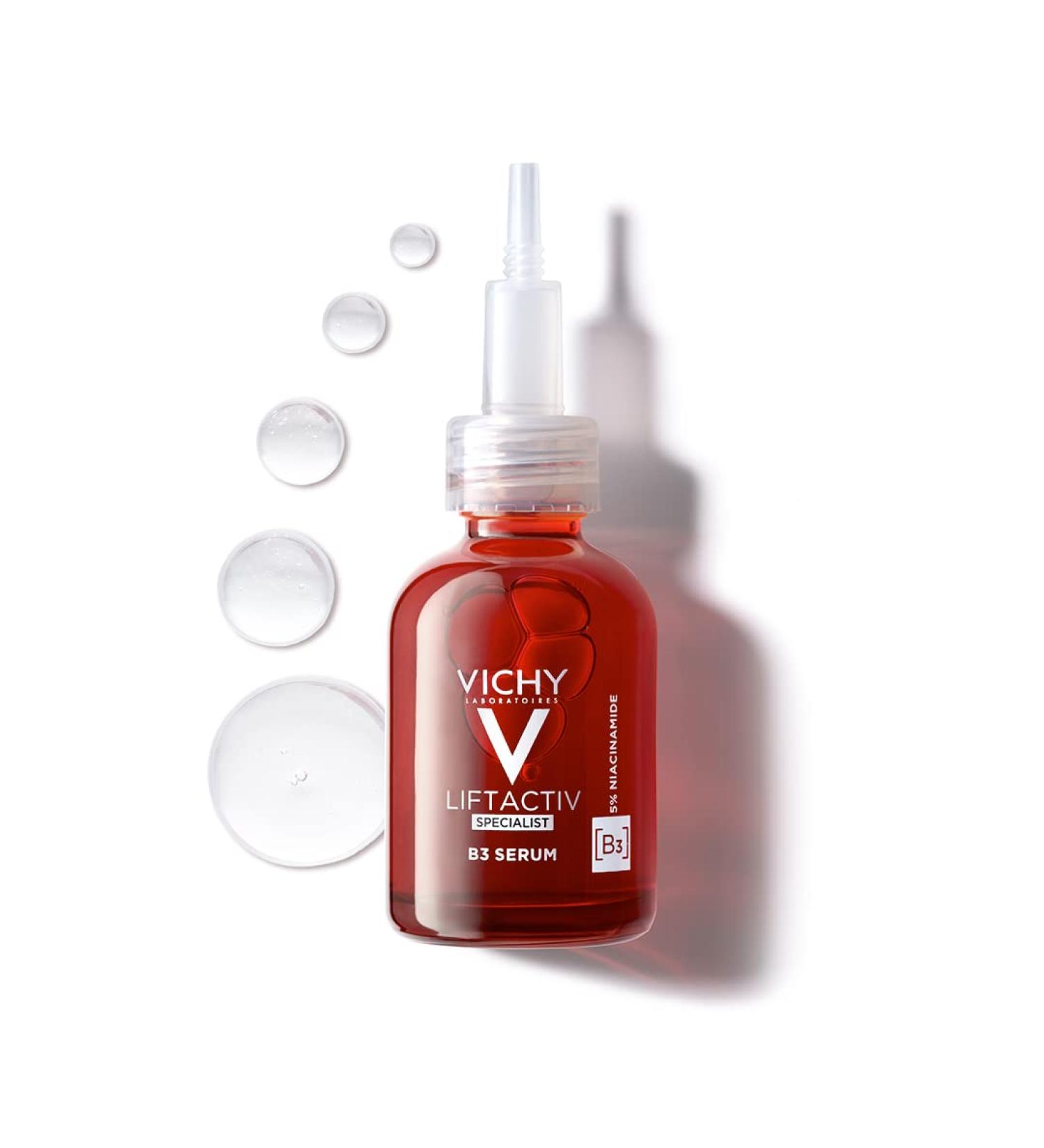 Vichy LiftActiv B3 Dark Spot Corrector and Face Serum with Niacinamide, Glycolic Acid, Peptides & Tranexamic Acid for Hyperpigmentation & Anti-Aging - Buy Online on GoSupps.com