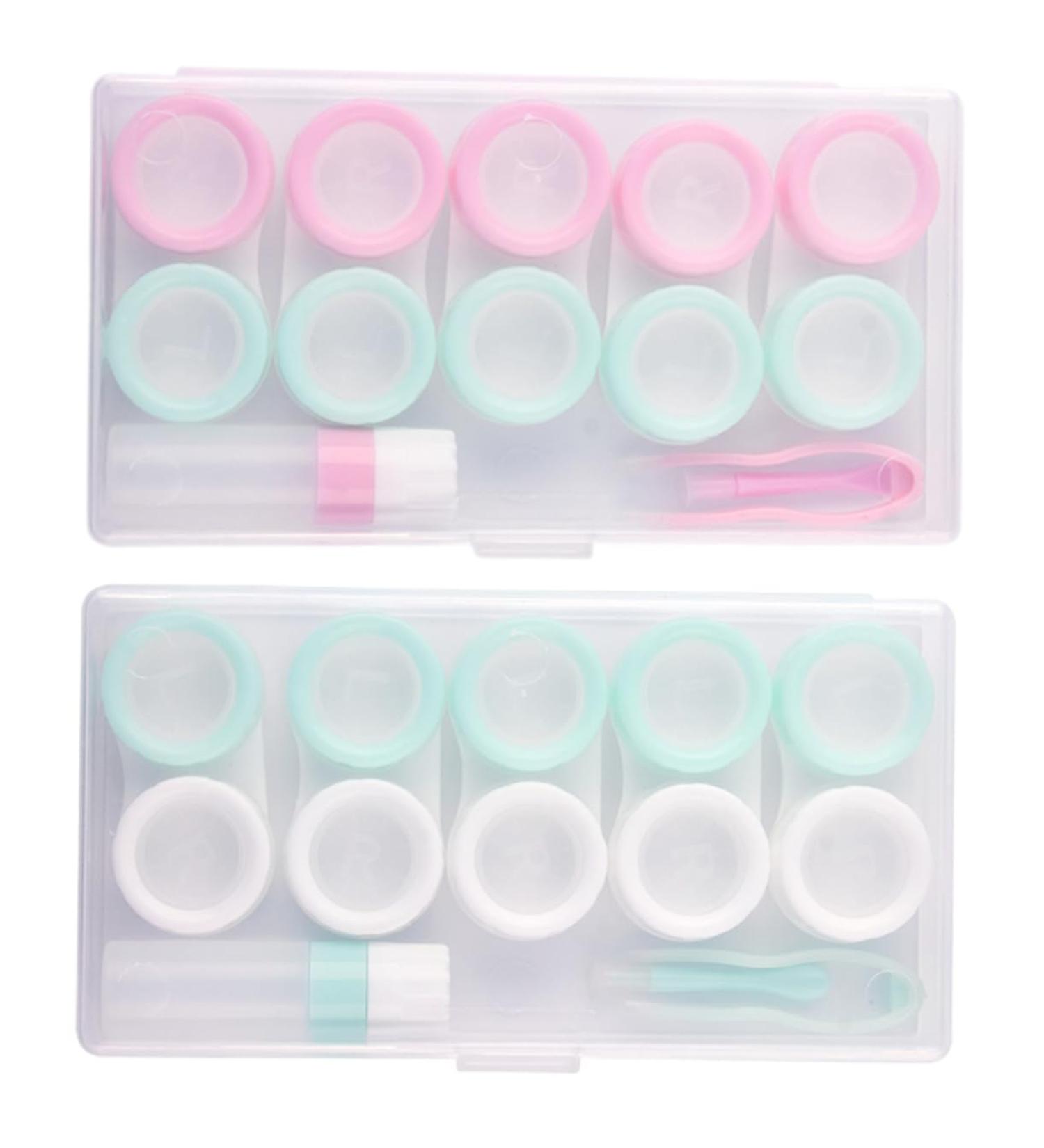 Healvian Colored Contact Lens Storage Box | Eye Case Container for Safe Storage | Light Green 14.5x8.2cm - Buy Online on GoSupps.com