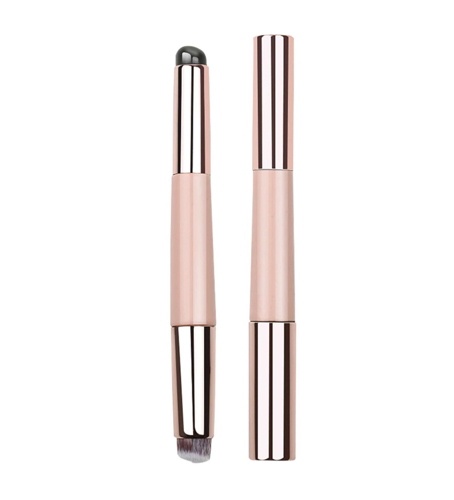 Silicone Lip Applicator Silicone Makeup Brush | Silicone Makeup Applicator | Multipurpose Lipstick Shine Makeup Brush Tool Soft Double Head Lip Oil Brush with Lid for Women and Girls pink - Buy Online on GoSupps.com