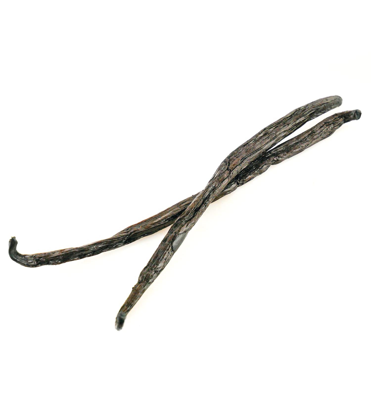 Grade 1 Organic Vanilla Bourbon Pods from Madagascar - Gourmet Black - 2 Pods 15-18 cm - AB Certified by Aroma Labs - Buy Online on GoSupps.com