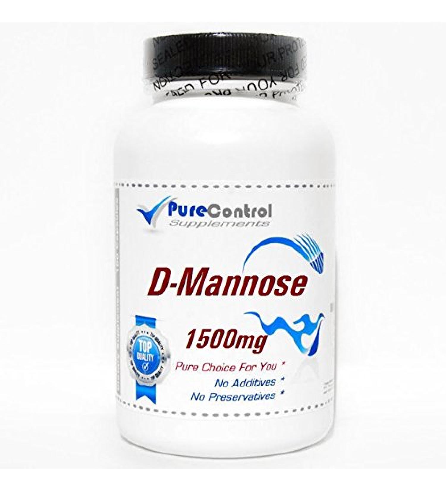 D-Mannose 1500mg // 180 Capsules // Pure // by PureControl Supplements