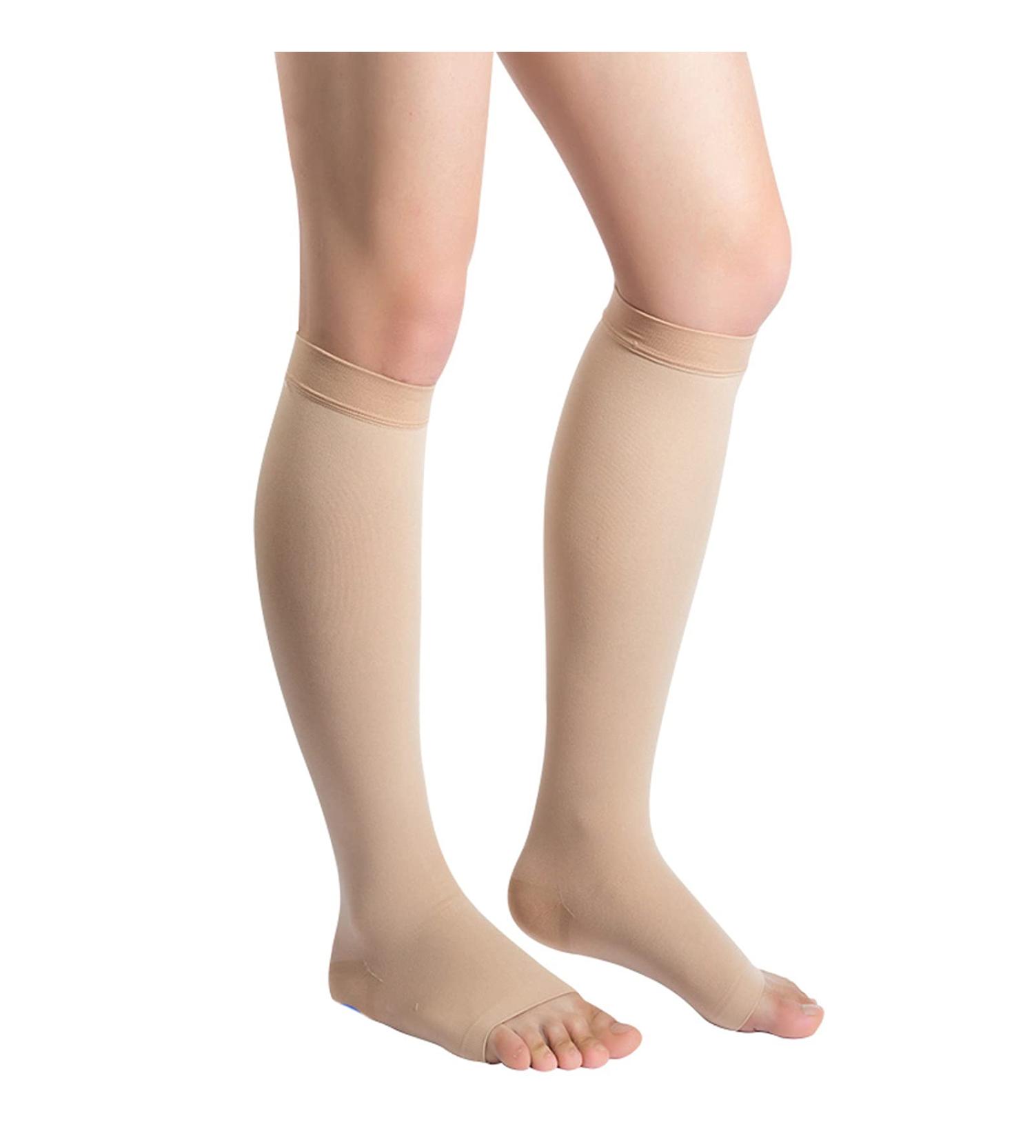 Men's Compression Socks Varicose Socks Medical Support Gradient Compression for Aid Circulation Aching Legs Mild Swelling for Travel Athletes Sports Black XL (Flesh Large) - Buy Online on GoSupps.com