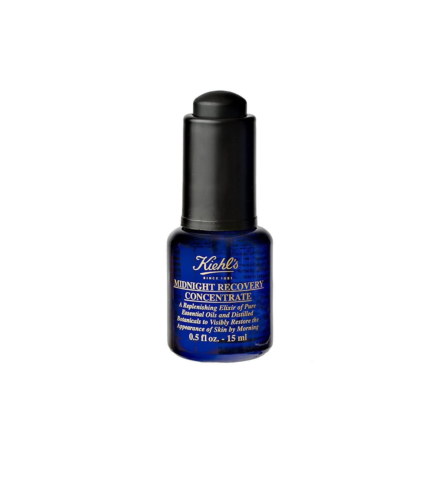Kiehl's Midnight Recovery Concentrate Face Oil 0.5 oz | Nourishing Night Skincare - Buy Online on GoSupps.com