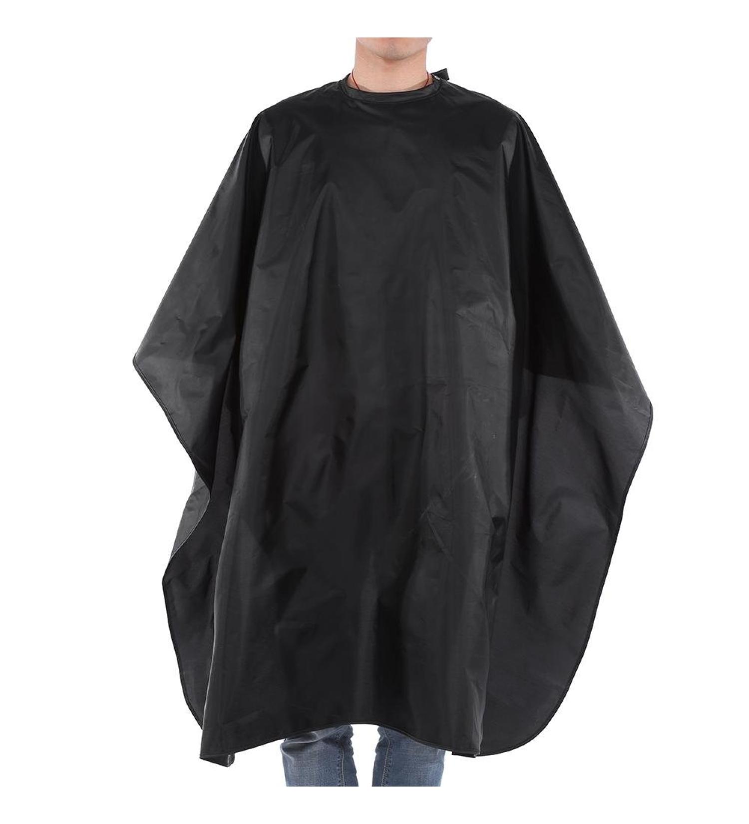 Buy Anti-Static Black Salon Barber Cape - Waterproof Hair Cutting Apron for Adults | International Shipping - Buy Online on GoSupps.com