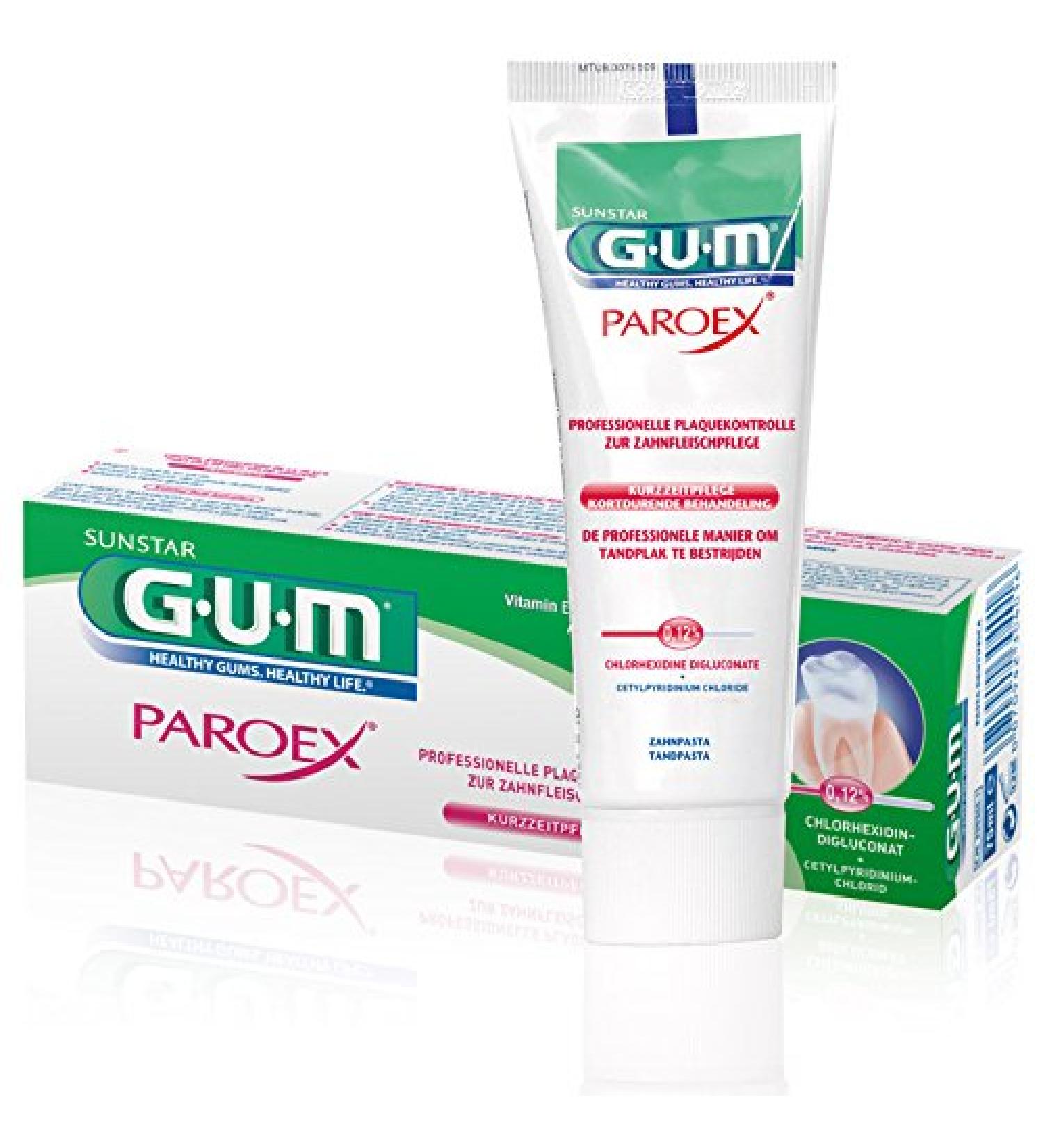GUM Paroex 0.12 CHX tooth gel 75ml DOUBLE PACK (2x 75ml)
