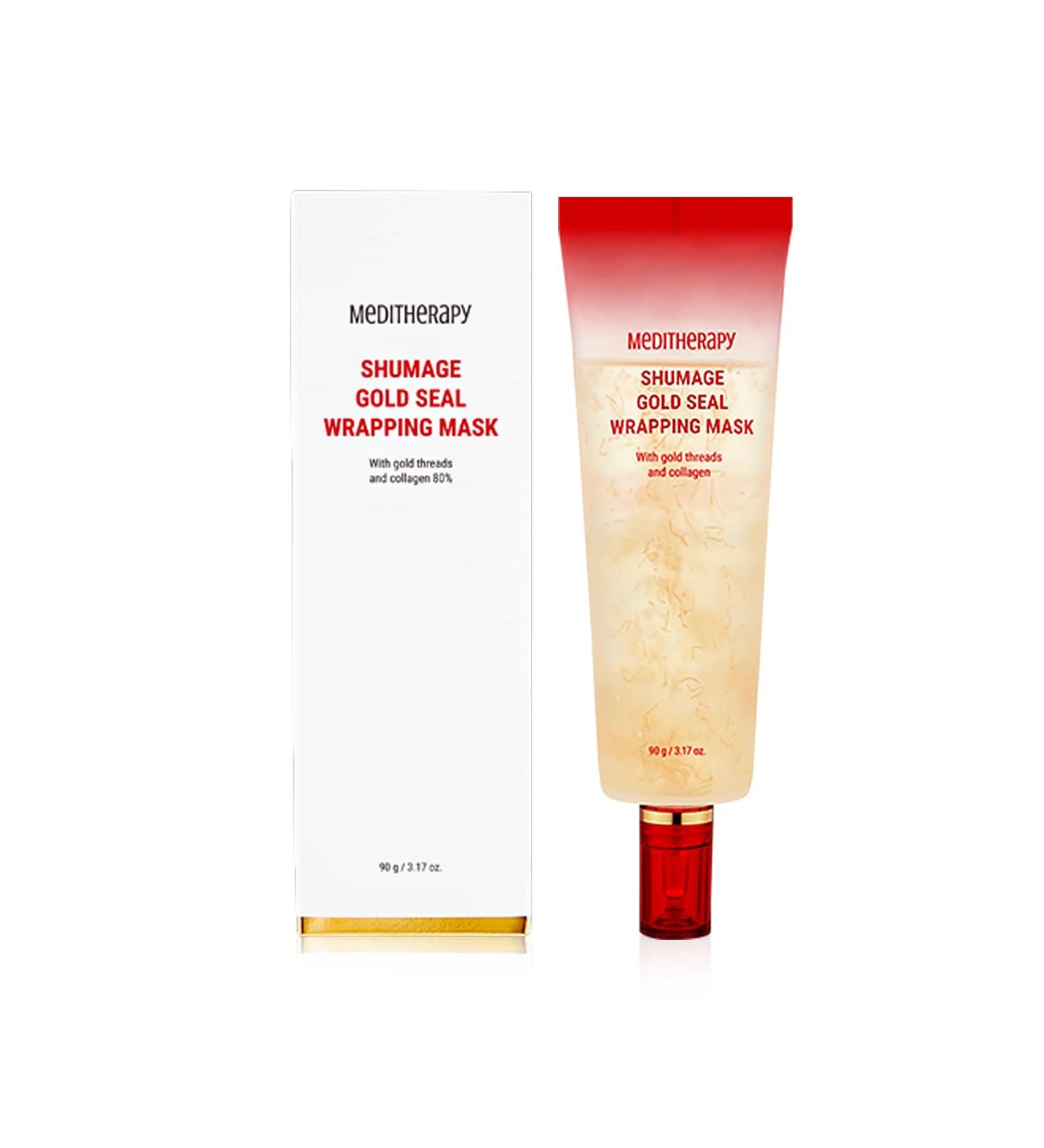 Buy MEDITHERAPY Shumage Gold Seal Wrapping Mask - 82.5% Collagen Overnight Peel Off Mask for Revitalizing & Tightening | Korean Skin Care | International Shipping - Buy Online on GoSupps.com