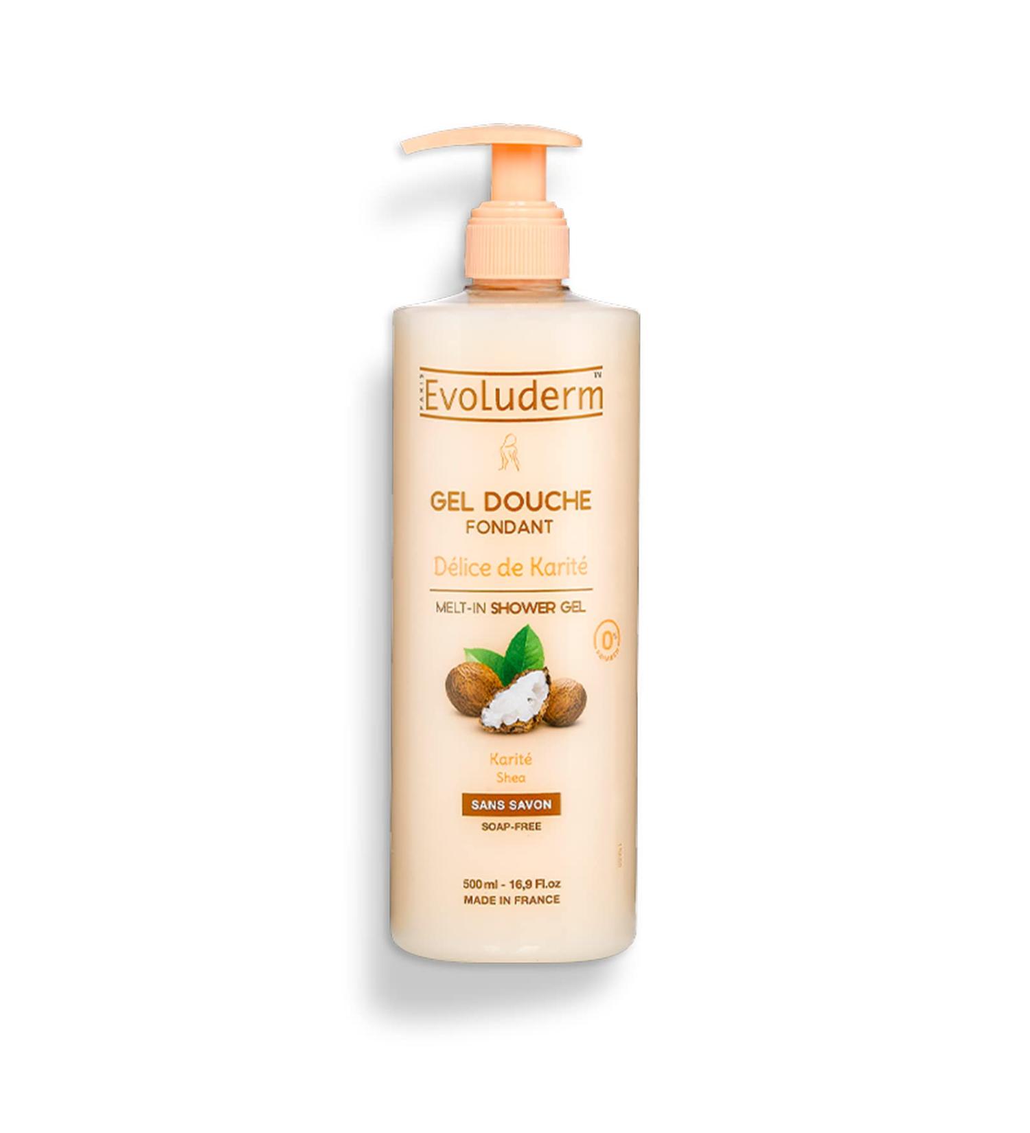 Evoluderm Shea Butter Shower Gel 500ml - Buy Online on GoSupps.com