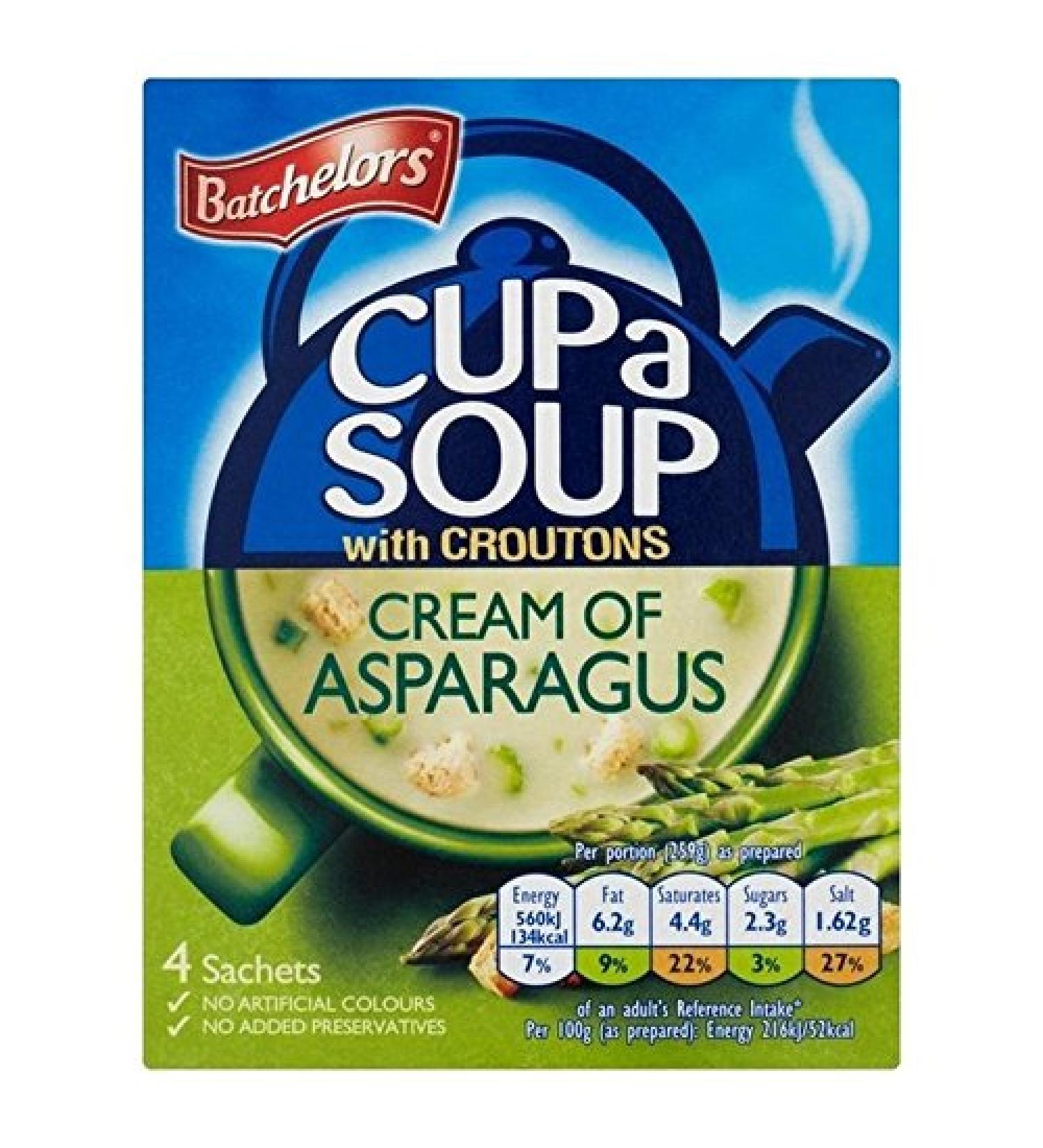 Batchelors Batchelors Cup A Asparagus Cream 117 g Lot of 6