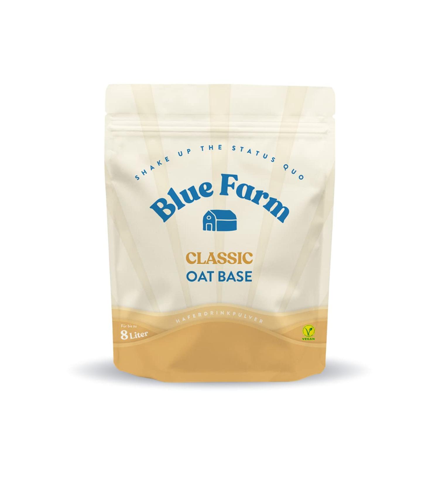Blue Farm Oat Base Classic 8L - Vegan Oat Drink No Additives Gluten-Free 90% Less Packaging Waste | Best Milk Alternative - Buy Online on GoSupps.com