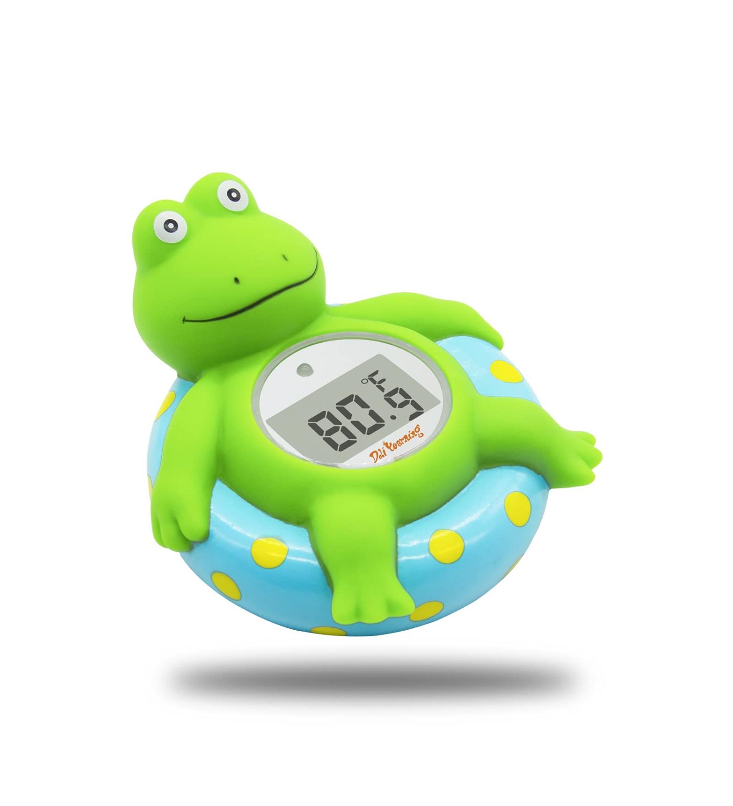 Doli Yearning Baby Bath Thermometer with Room Temperature| Fahrenheit and Celsius|Frog Lovely Shape|Kids' Bathroom Safety Products| Bath Toysâ¦ Blue - Buy Online on GoSupps.com