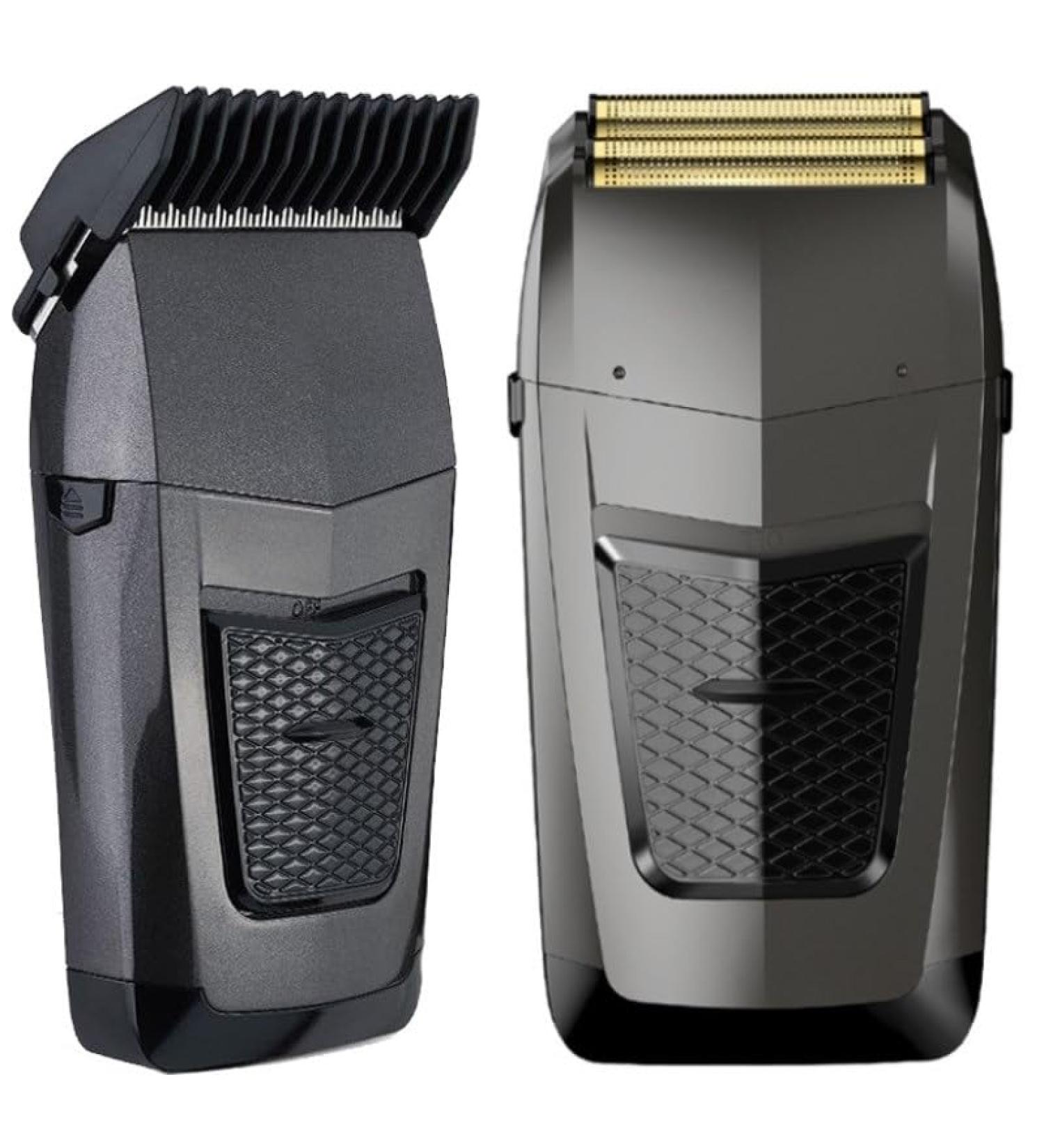 Men's Rechargeable Cordless Shaver | Twin Blade Beard Razor & Trimmer - Powerful Face Care Tool - Buy Online on GoSupps.com