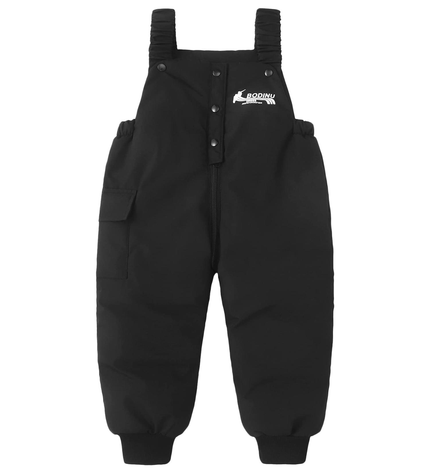 Happy Cherry Baby Winter Pants - Newborn Boys Girls Overall Ski Trousers | Infant Warm Snow Bib Pant | Toddler Windproof Padded Snowsuit Bottoms | Elastic Zipper Outerwear Clothes - Buy Online on GoSupps.com