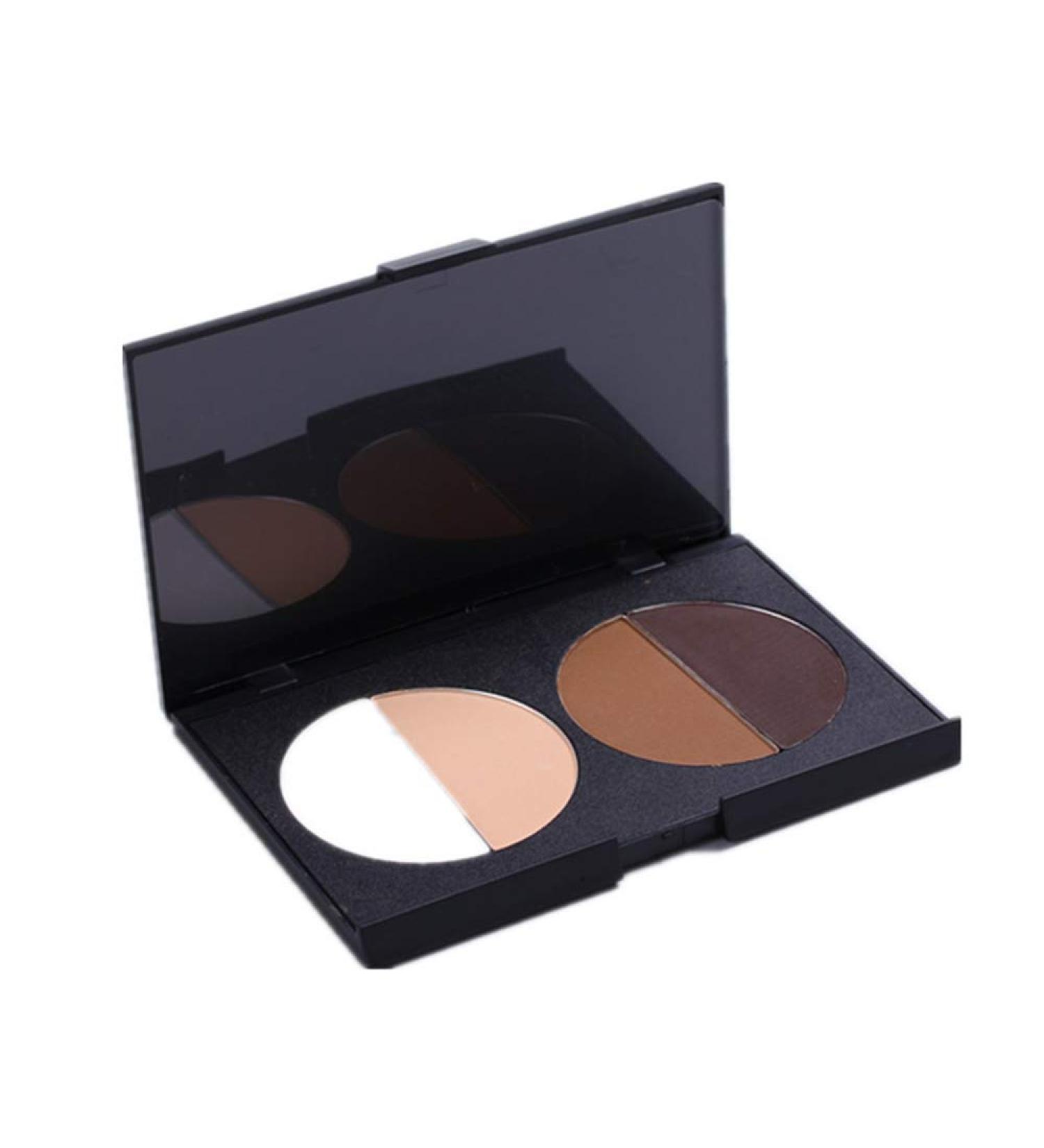 Contour Palette Powder Illuminator Shimmer Highlighter Pressed Highlight Oil Control Concealer Cosmetic Makeup - Buy Online on GoSupps.com