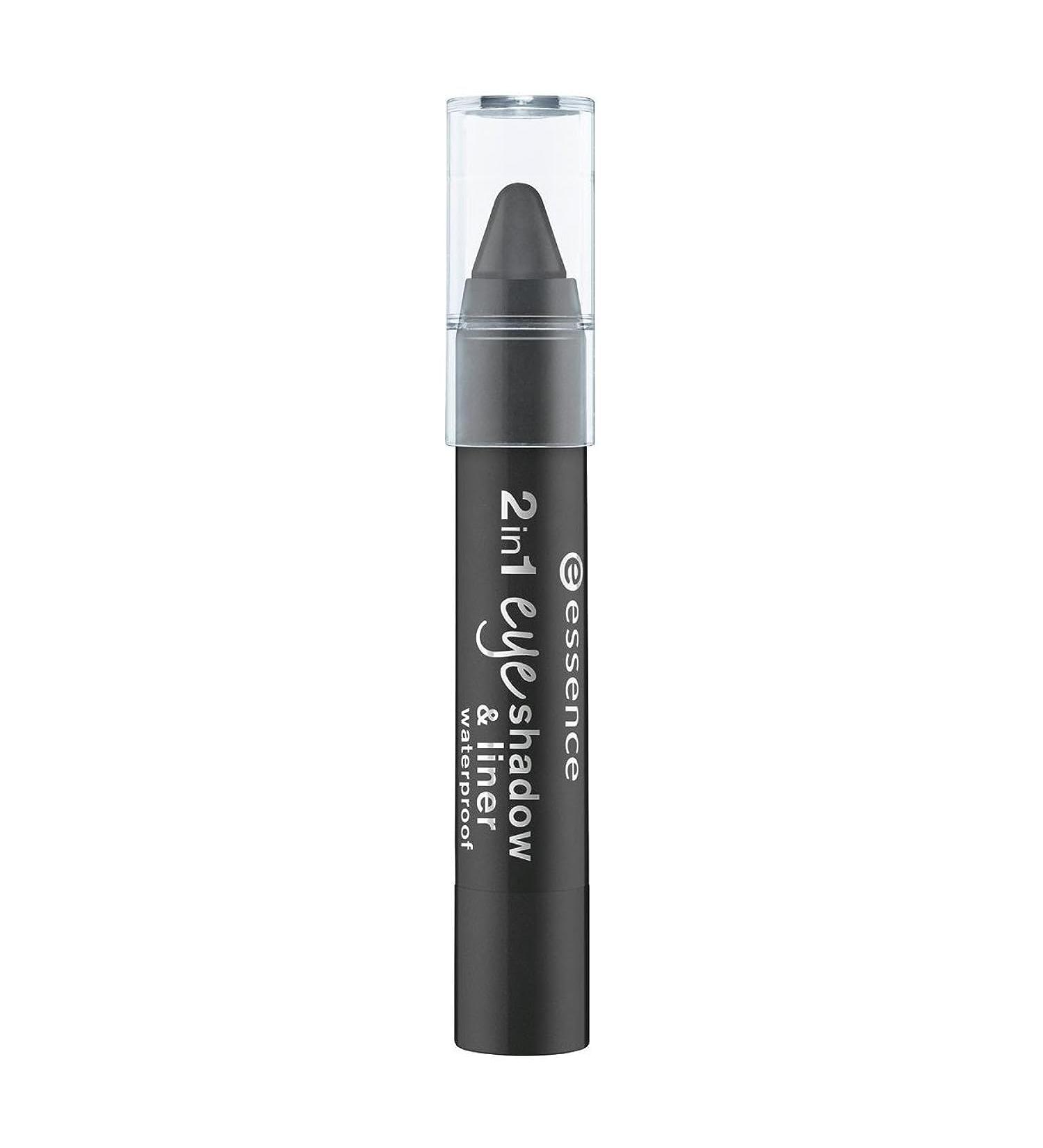 essence - Eyeshadow & Eyeliner - 2in1 eyeshadow & liner 04 - black to the routes
