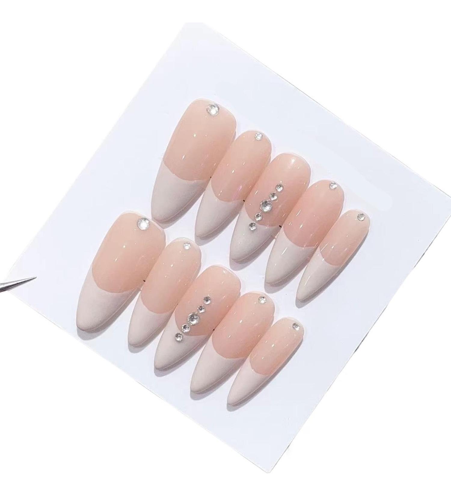 Handmade Long and Short Nail Patches for Artificial Nail Enhancement(Color:19510 Size:S) - Buy Online on GoSupps.com