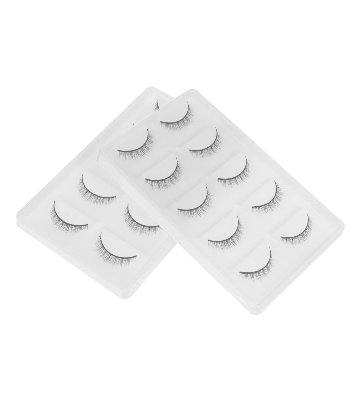Angoily False Eyelashes 10 Pairs Dense and Short Natural Look Easy to Use Lashes - Buy Online on GoSupps.com