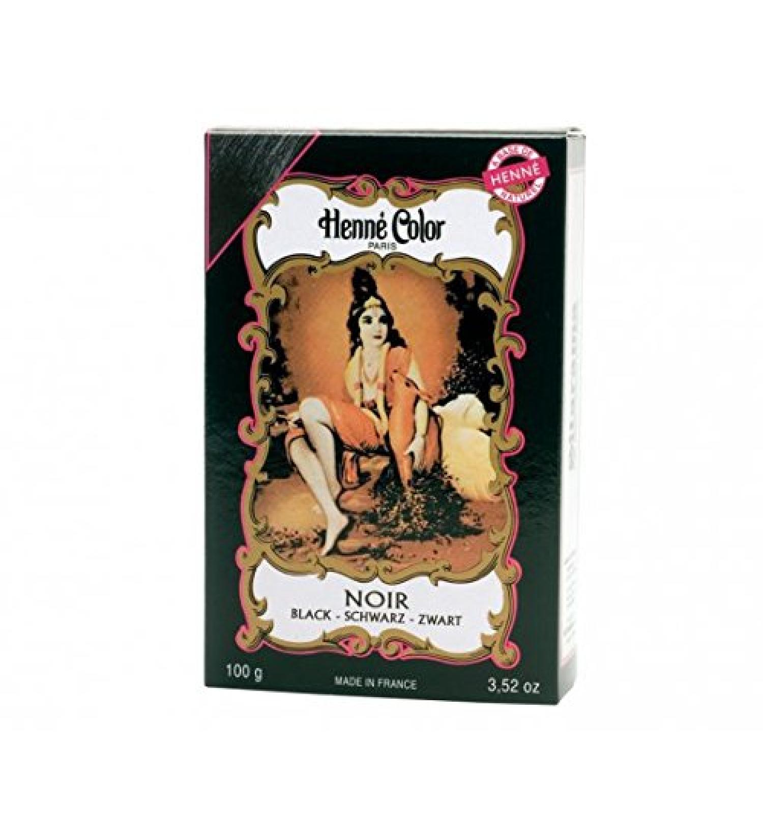 HENNE COLOR Henna Hair Dye Powder Black 100g (PACK OF 3) Black 100 g (Pack of 3)