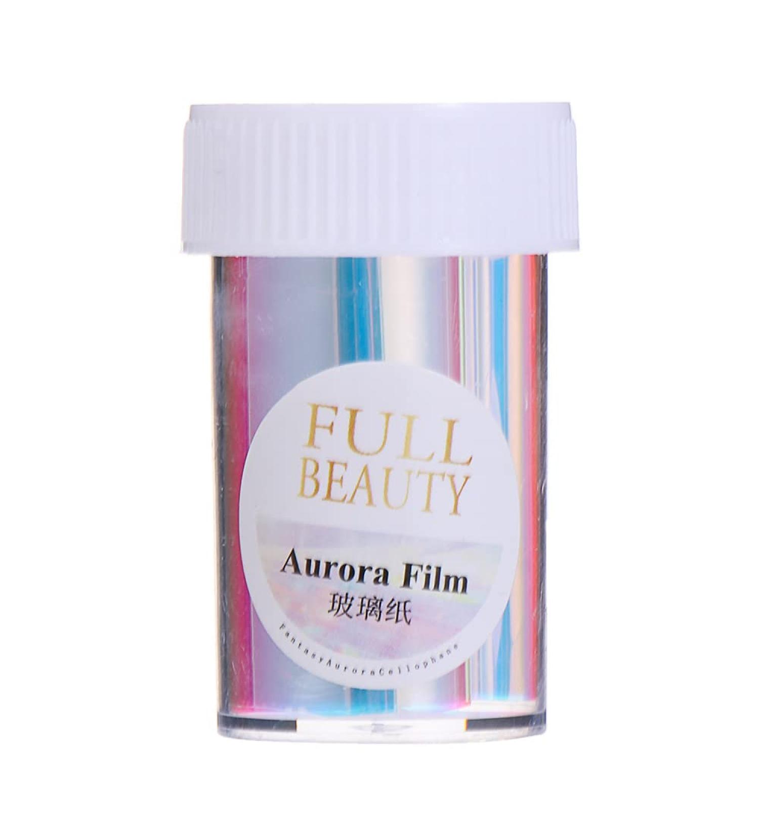 8 Colors Hot Summer Wraps Design Aurora Film Holographic Nail Stickers Ice Cube Glass Paper Nail Foil Sparkly(K02) - Buy Online on GoSupps.com