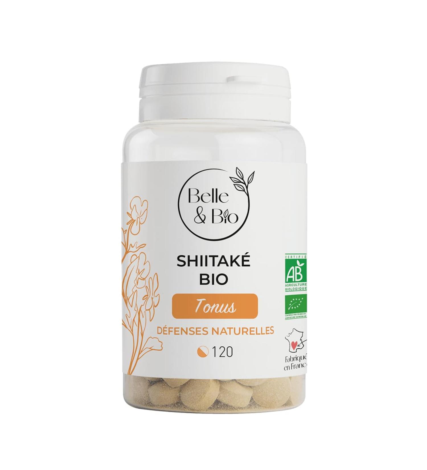NATURAL DEFENSES & BOOST IMMUNITY - Organic Shiitake Extract 62.5 Mg/Tablet - Certified Organic by Ecocert - 120 tablets. Made in France - Buy Online on GoSupps.com