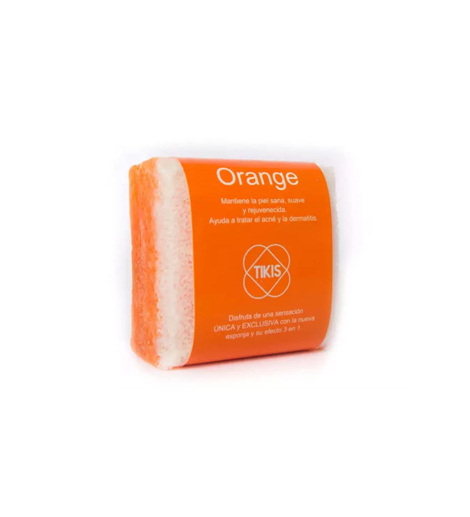 TIKIS Square Sponge with Orange soap 100 g.
